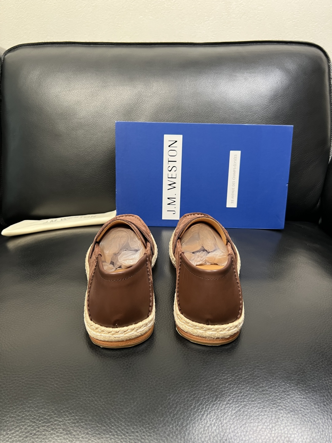 ⚠️只换码不退⚠️ J.M.WESTON 高品质 顶级工艺品 专柜新品同步，鞋面意大利进口牛皮拼布面料，