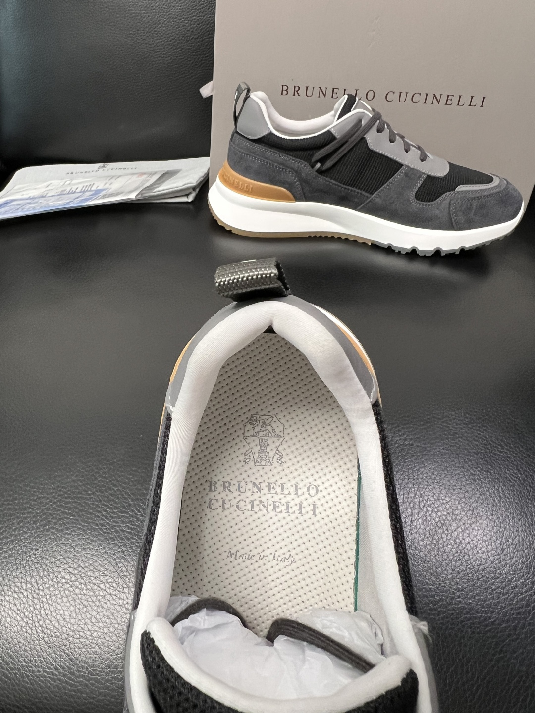 Brunello Cucinelli 高品质 顶级工艺品 BC 专柜同步原厂配置，意大利进口牛皮面料牛内