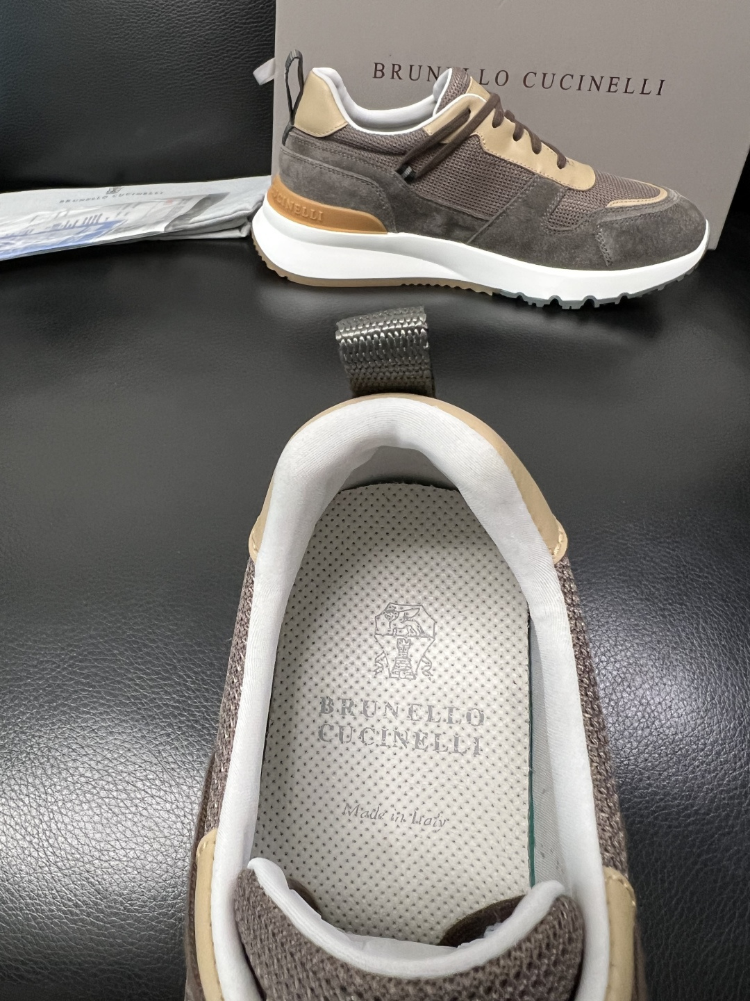 Brunello Cucinelli 高品质 顶级工艺品 BC 专柜同步原厂配置，意大利进口牛皮面料牛内