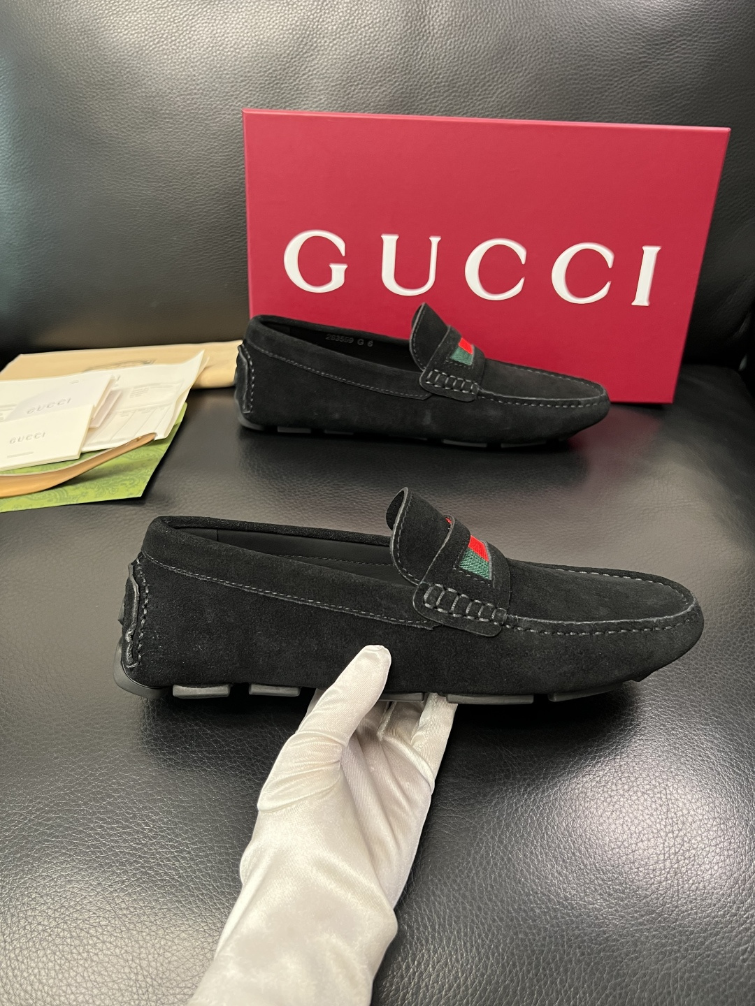 Gucci 高品质  顶级工艺品  古奇  豆豆鞋专柜经典款原厂配置，意大利进口牛皮面料，进口牛皮内里垫