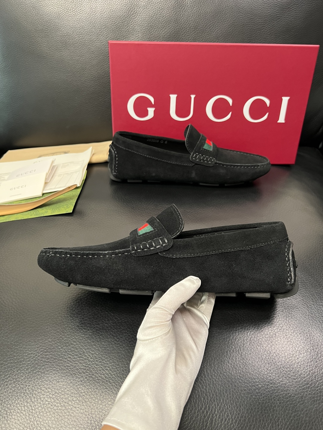 Gucci 高品质  顶级工艺品  古奇  豆豆鞋专柜经典款原厂配置，意大利进口牛皮面料，进口牛皮内里垫