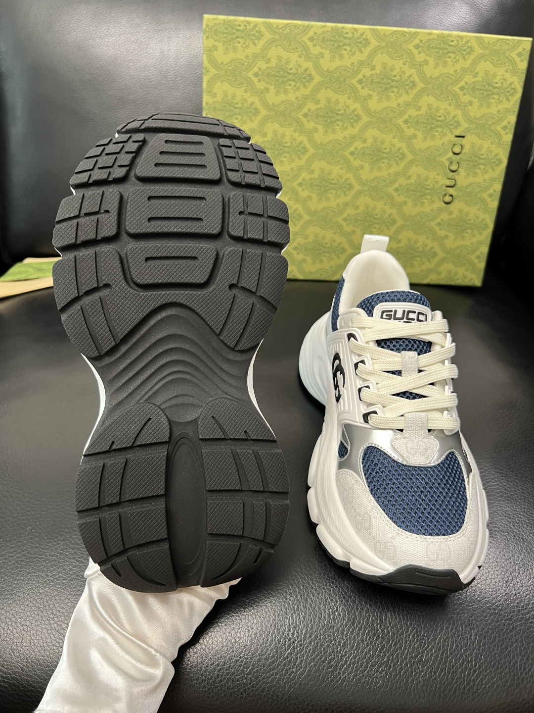 Gucci 高品质 顶级工艺品 古奇 专柜新款原厂配置，意大利进口牛皮搭配印花面料，进口牛皮内里垫，透气