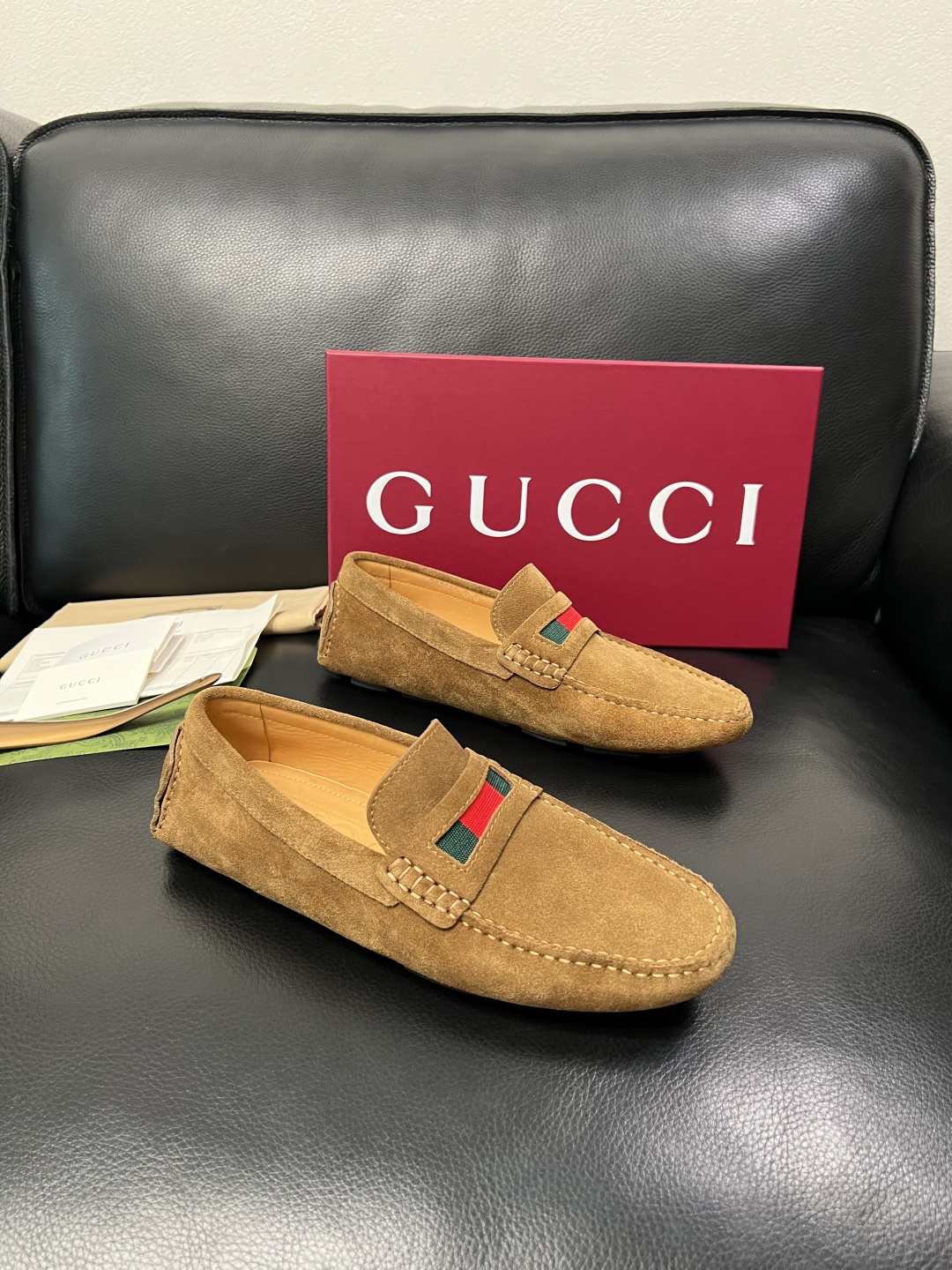 Gucci 高品质  顶级工艺品  古奇  豆豆鞋专柜经典款原厂配置，意大利进口牛皮面料，进口牛皮内里垫