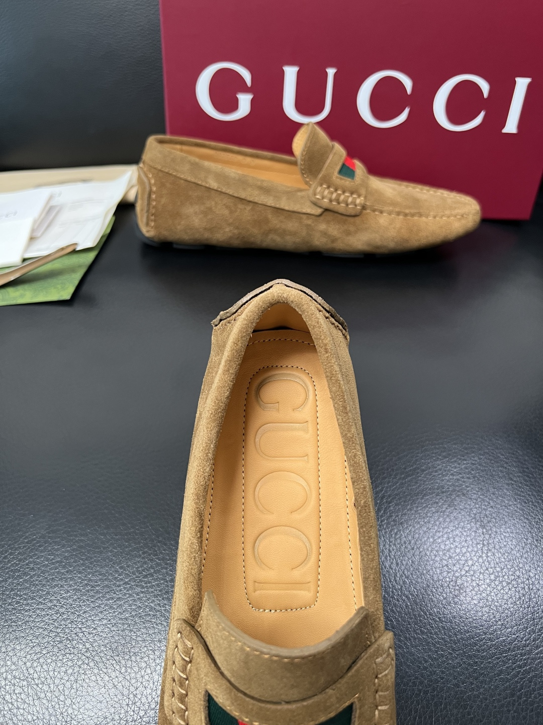 Gucci 高品质  顶级工艺品  古奇  豆豆鞋专柜经典款原厂配置，意大利进口牛皮面料，进口牛皮内里垫