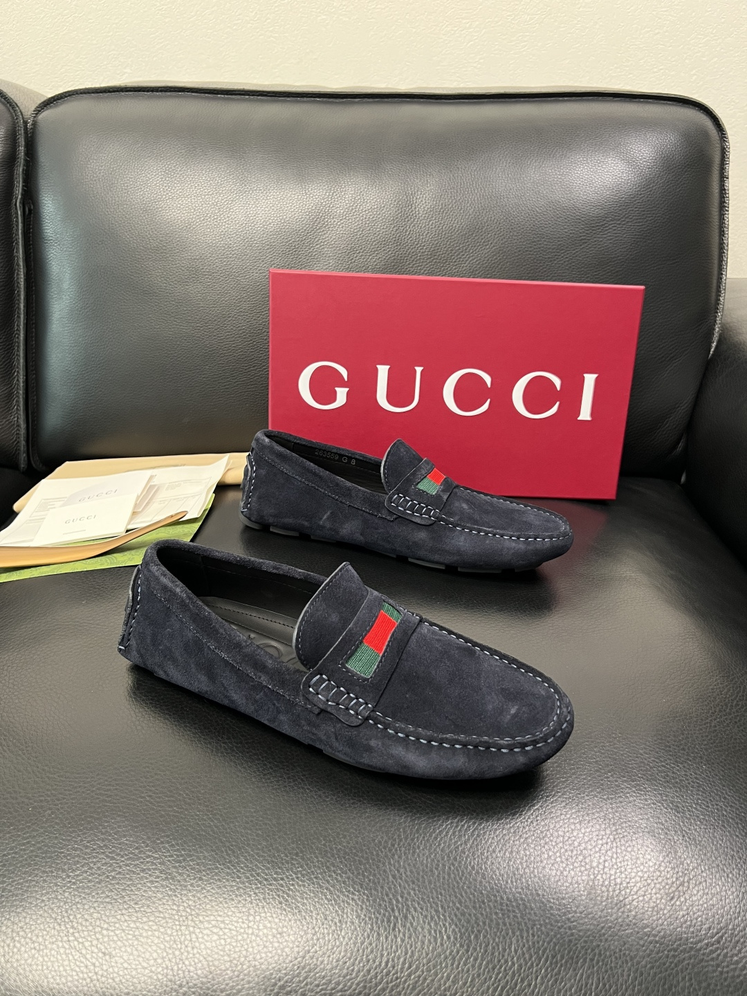 Gucci 高品质  顶级工艺品  古奇  豆豆鞋专柜经典款原厂配置，意大利进口牛皮面料，进口牛皮内里垫