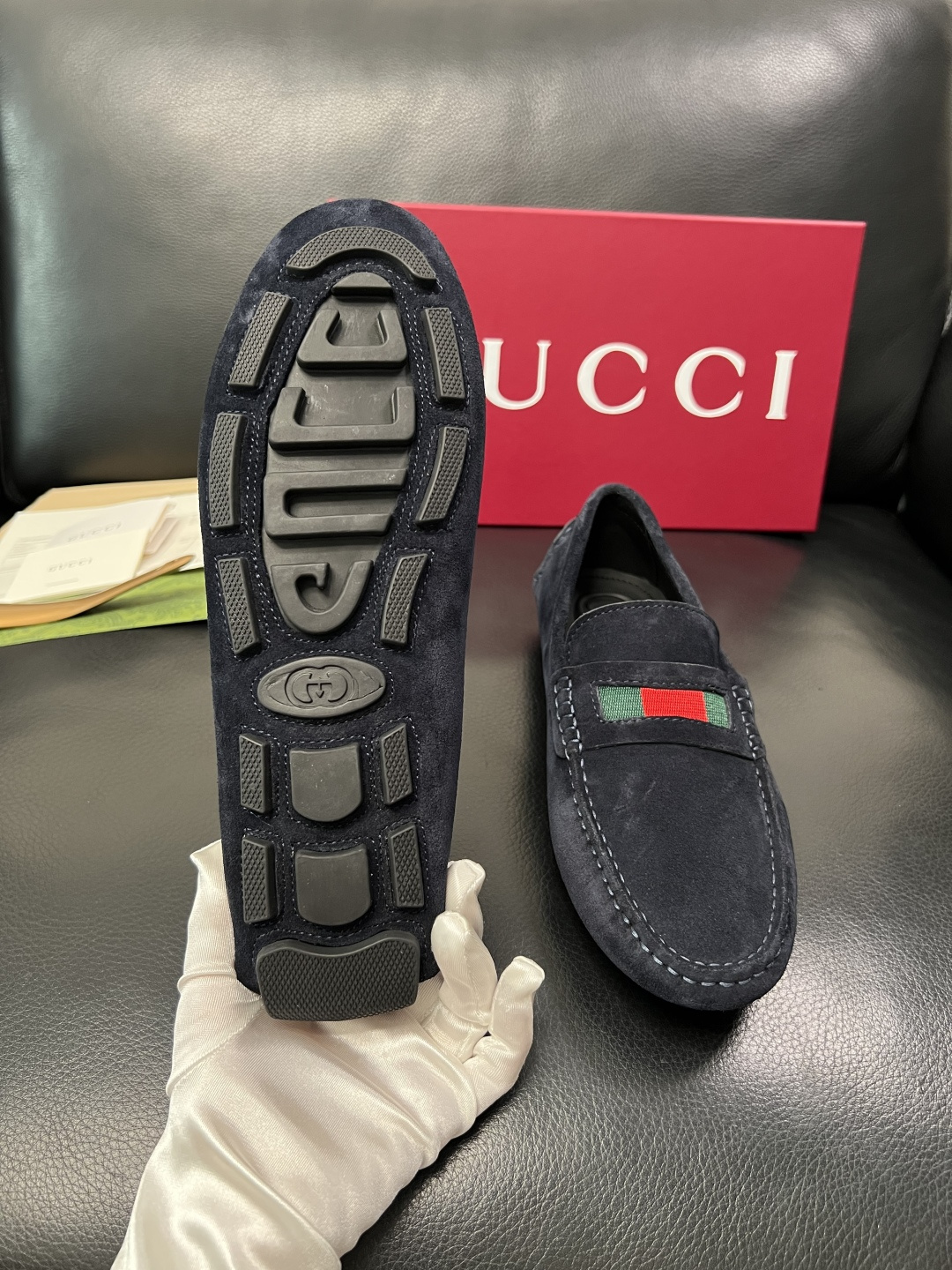 Gucci 高品质  顶级工艺品  古奇  豆豆鞋专柜经典款原厂配置，意大利进口牛皮面料，进口牛皮内里垫