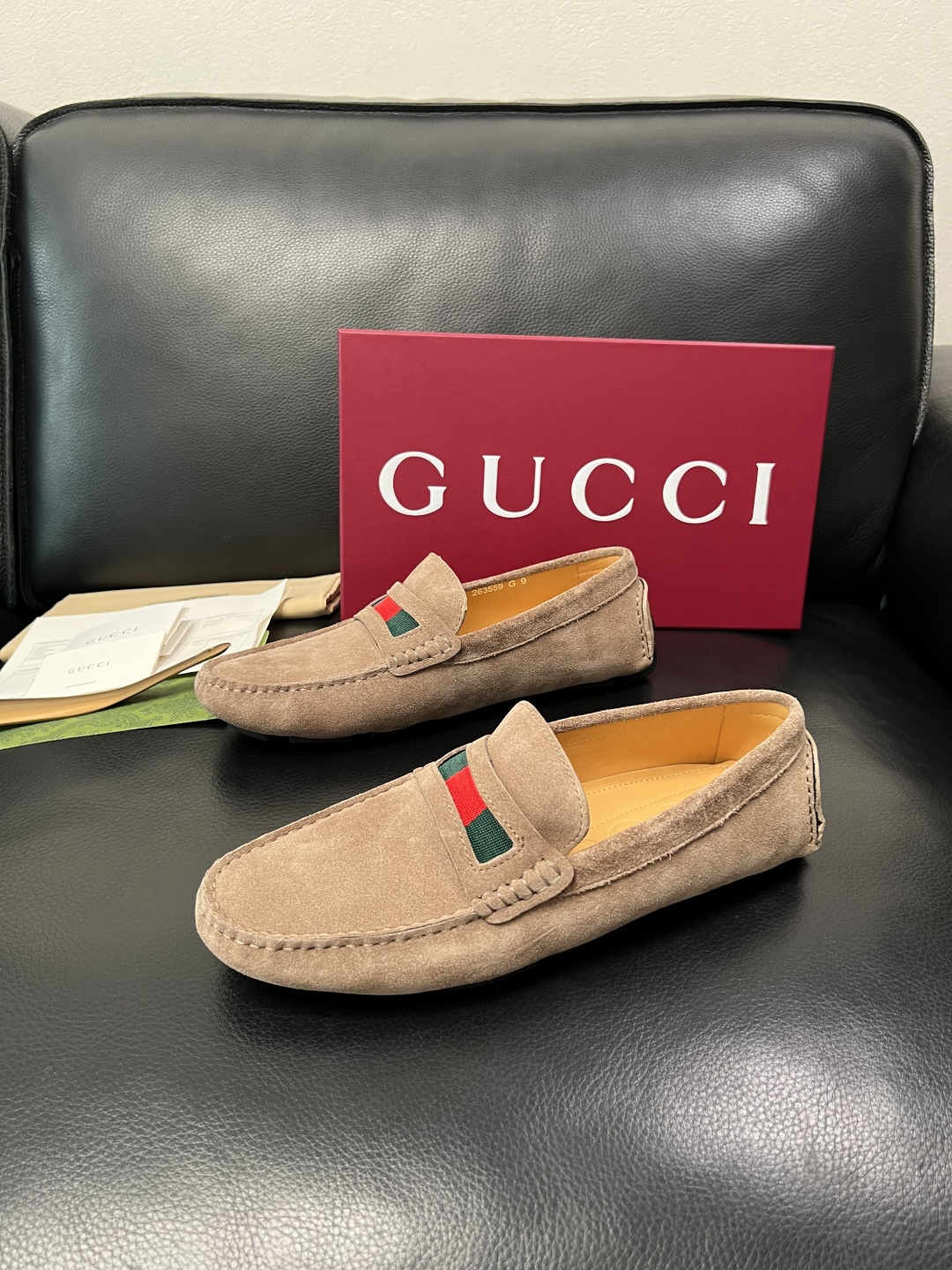 Gucci 高品质  顶级工艺品  古奇  豆豆鞋专柜经典款原厂配置，意大利进口牛皮面料，进口牛皮内里垫