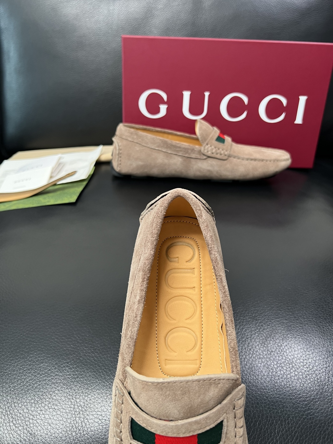 Gucci 高品质  顶级工艺品  古奇  豆豆鞋专柜经典款原厂配置，意大利进口牛皮面料，进口牛皮内里垫