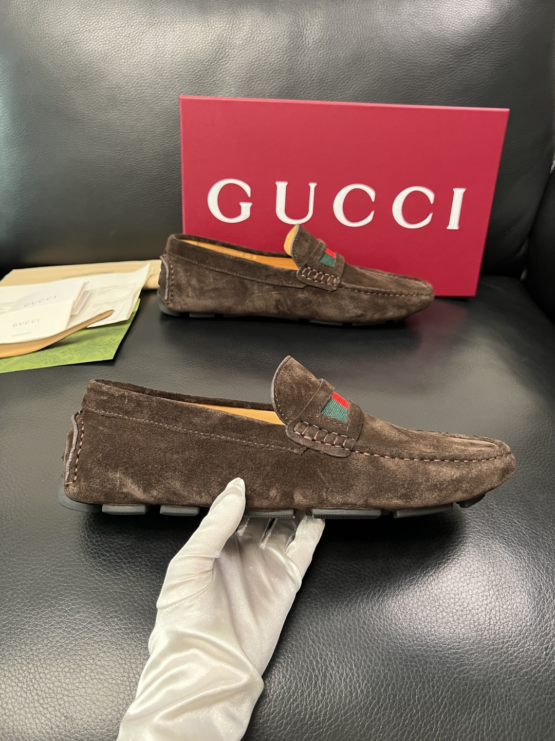 Gucci 高品质  顶级工艺品  古奇  豆豆鞋专柜经典款原厂配置，意大利进口牛皮面料，进口牛皮内里垫