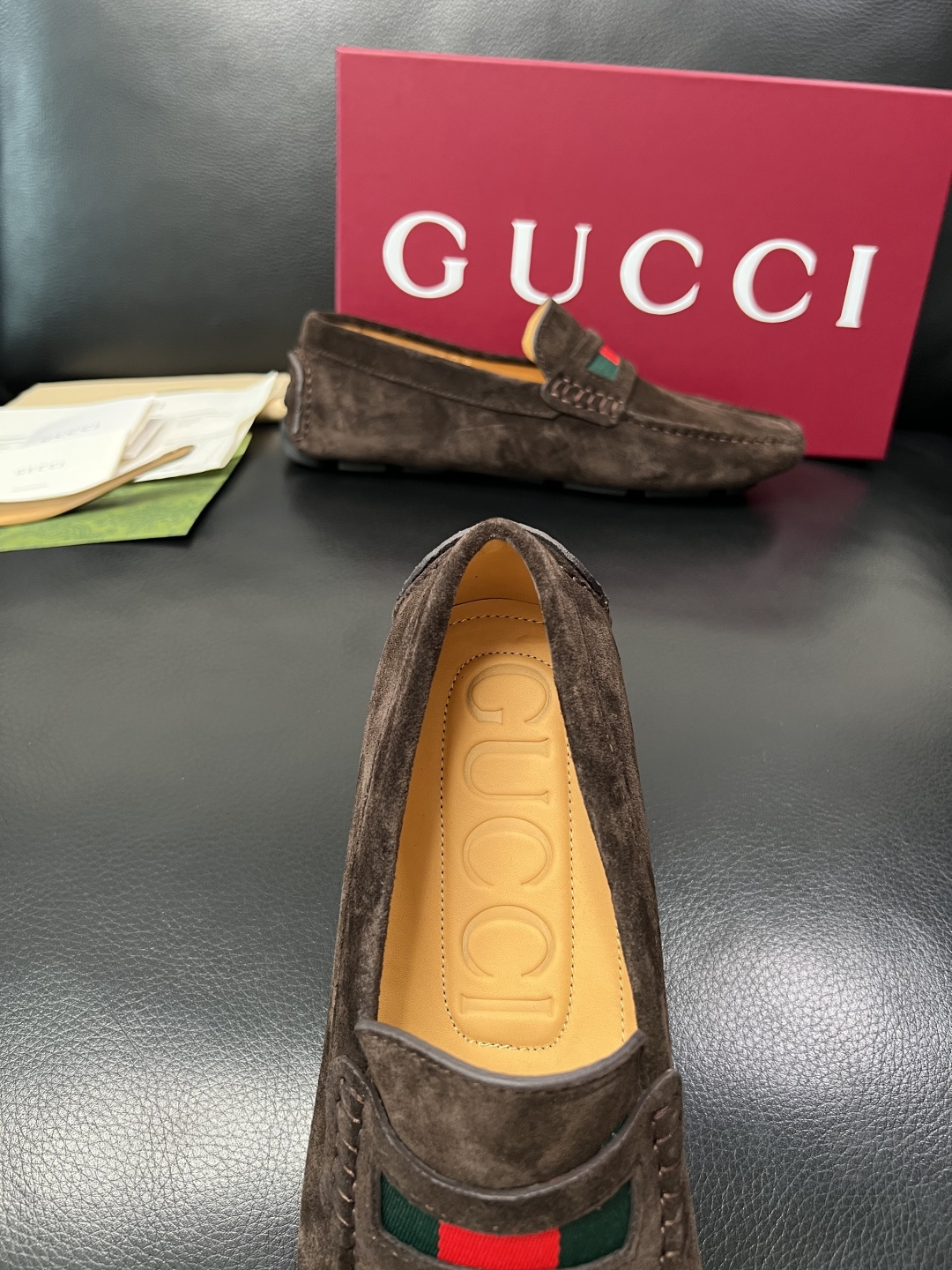 Gucci 高品质  顶级工艺品  古奇  豆豆鞋专柜经典款原厂配置，意大利进口牛皮面料，进口牛皮内里垫