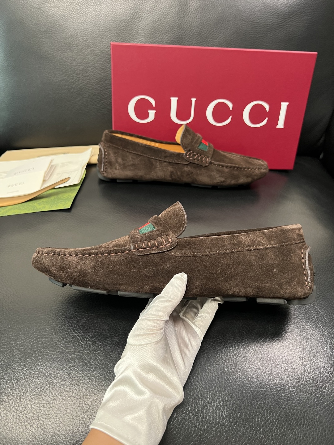 Gucci 高品质  顶级工艺品  古奇  豆豆鞋专柜经典款原厂配置，意大利进口牛皮面料，进口牛皮内里垫