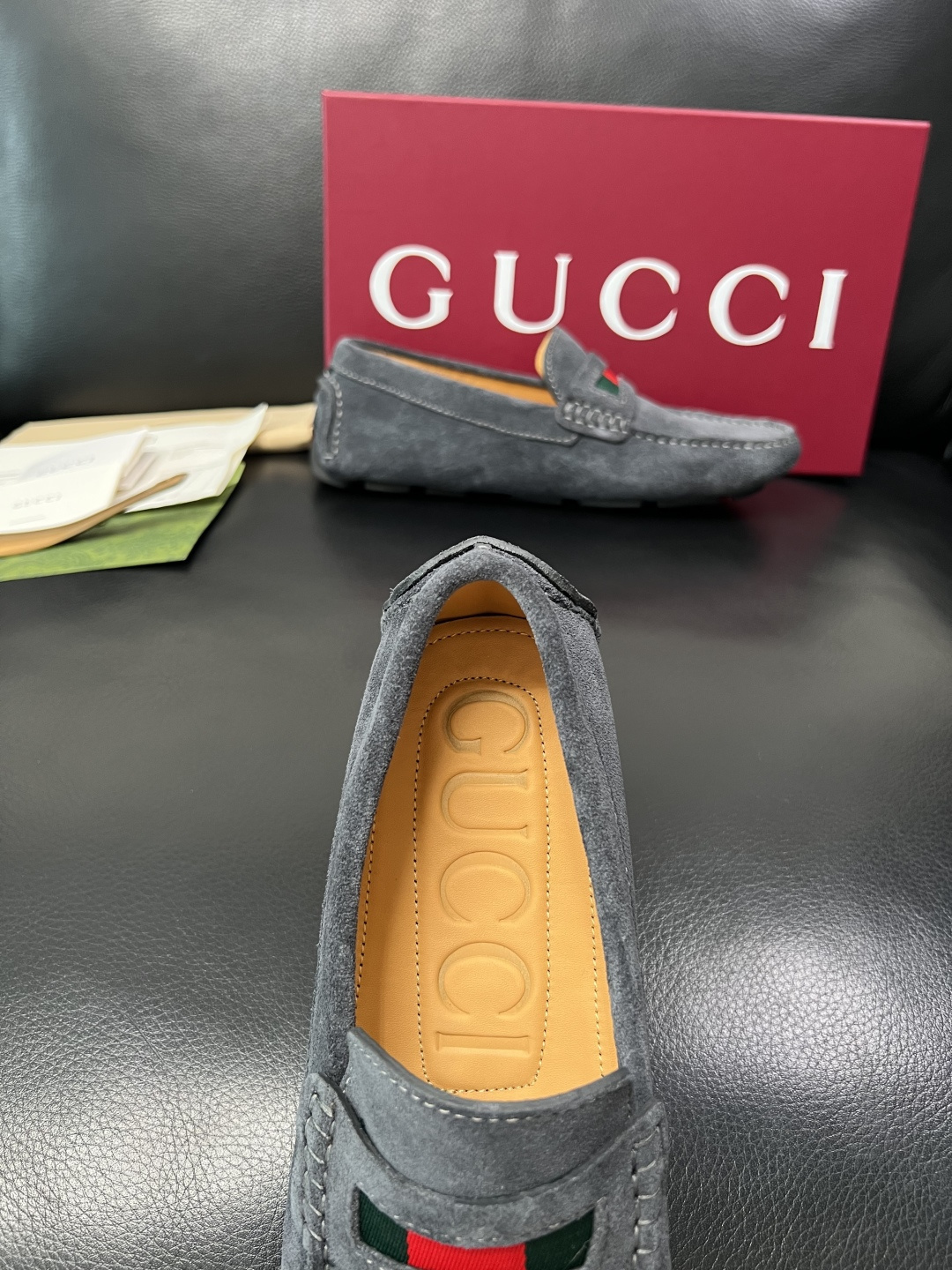 Gucci 高品质  顶级工艺品  古奇  豆豆鞋专柜经典款原厂配置，意大利进口牛皮面料，进口牛皮内里垫