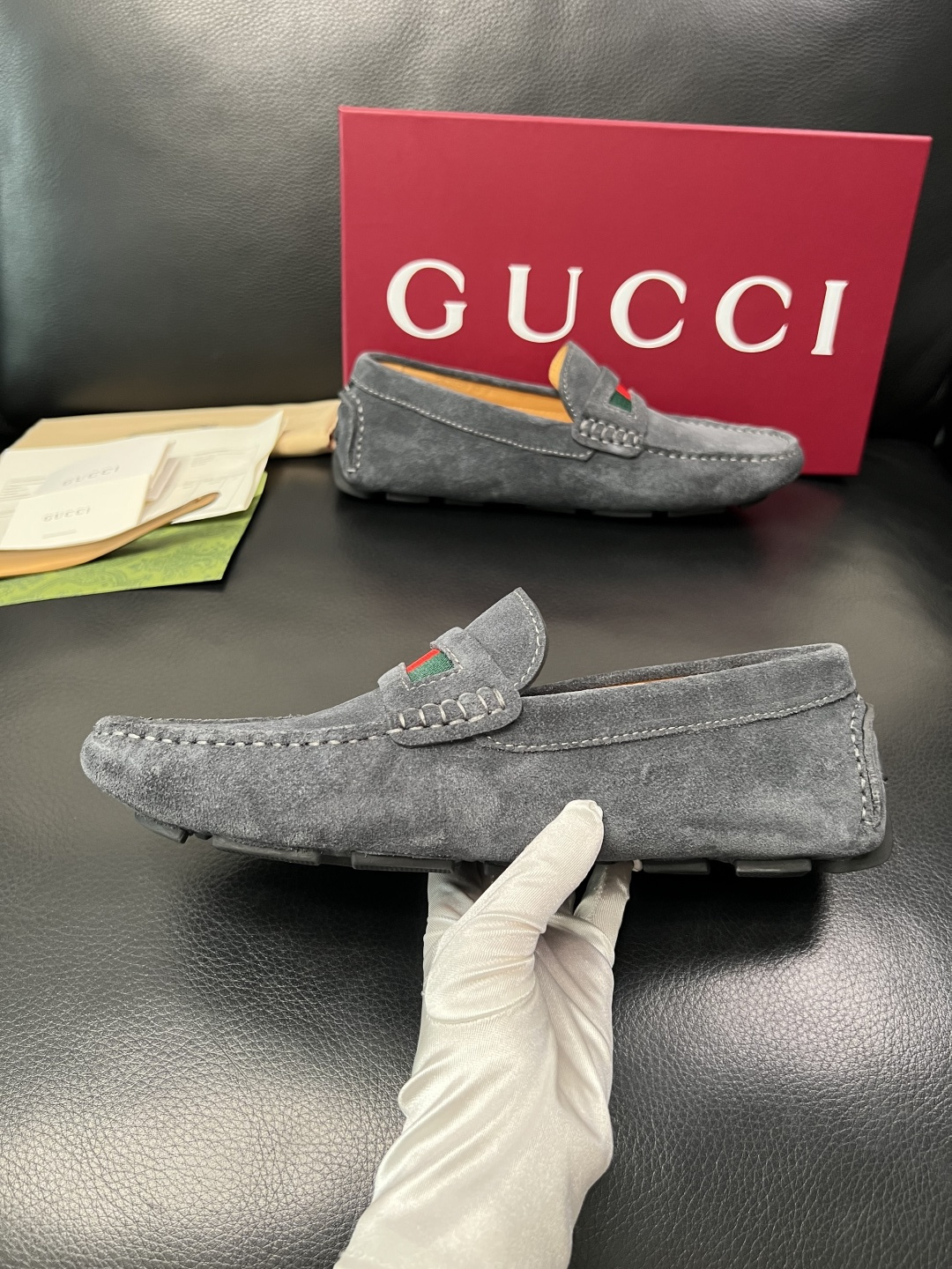 Gucci 高品质  顶级工艺品  古奇  豆豆鞋专柜经典款原厂配置，意大利进口牛皮面料，进口牛皮内里垫
