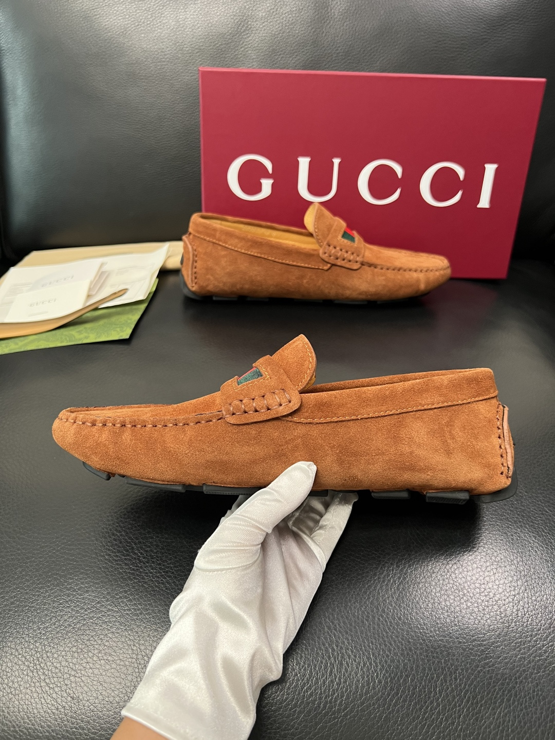 Gucci 高品质  顶级工艺品  古奇  豆豆鞋专柜经典款原厂配置，意大利进口牛皮面料，进口牛皮内里垫