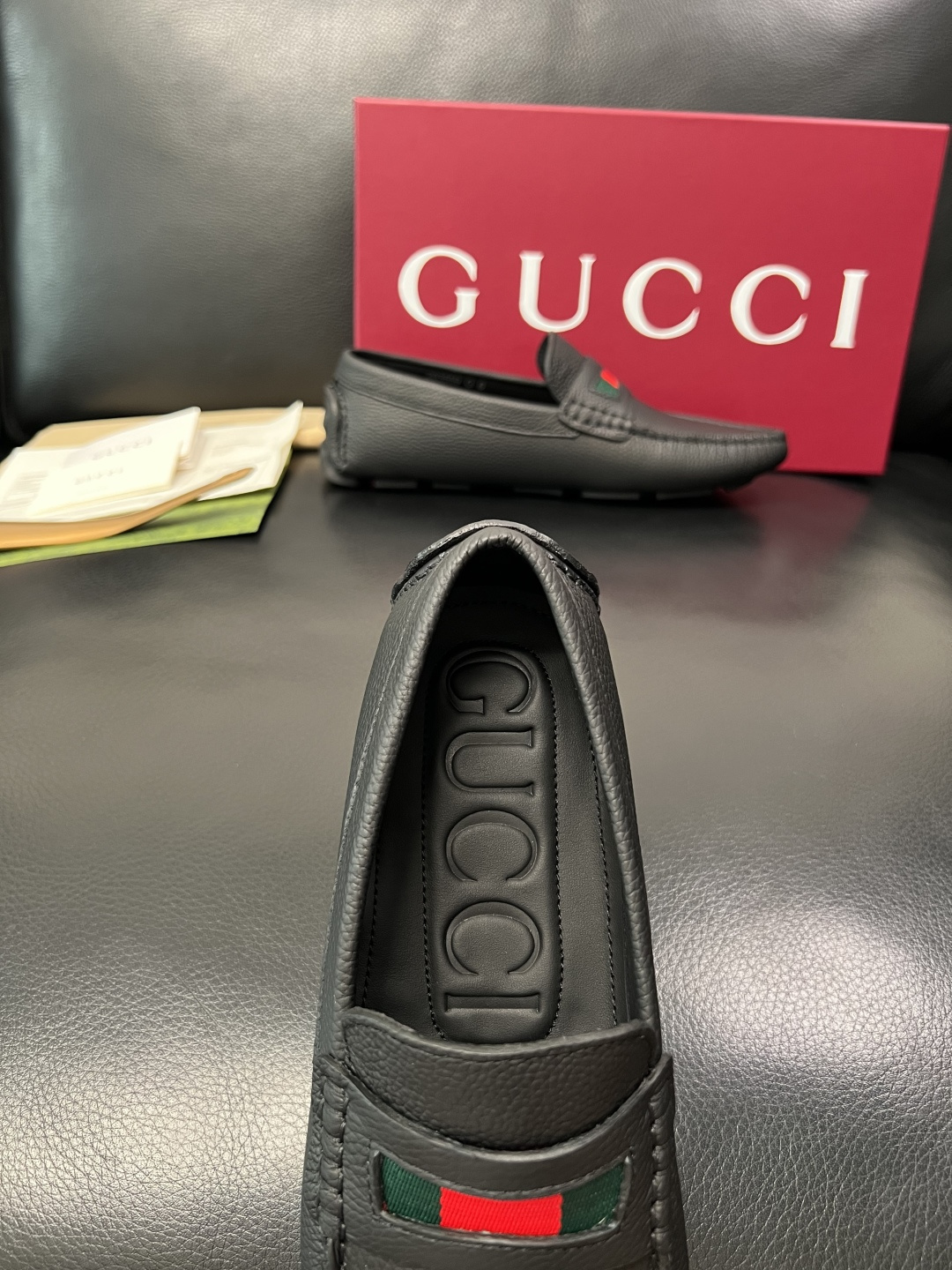 Gucci 高品质  顶级工艺品  古奇  豆豆鞋专柜经典款原厂配置，意大利进口牛皮面料，进口牛皮内里垫