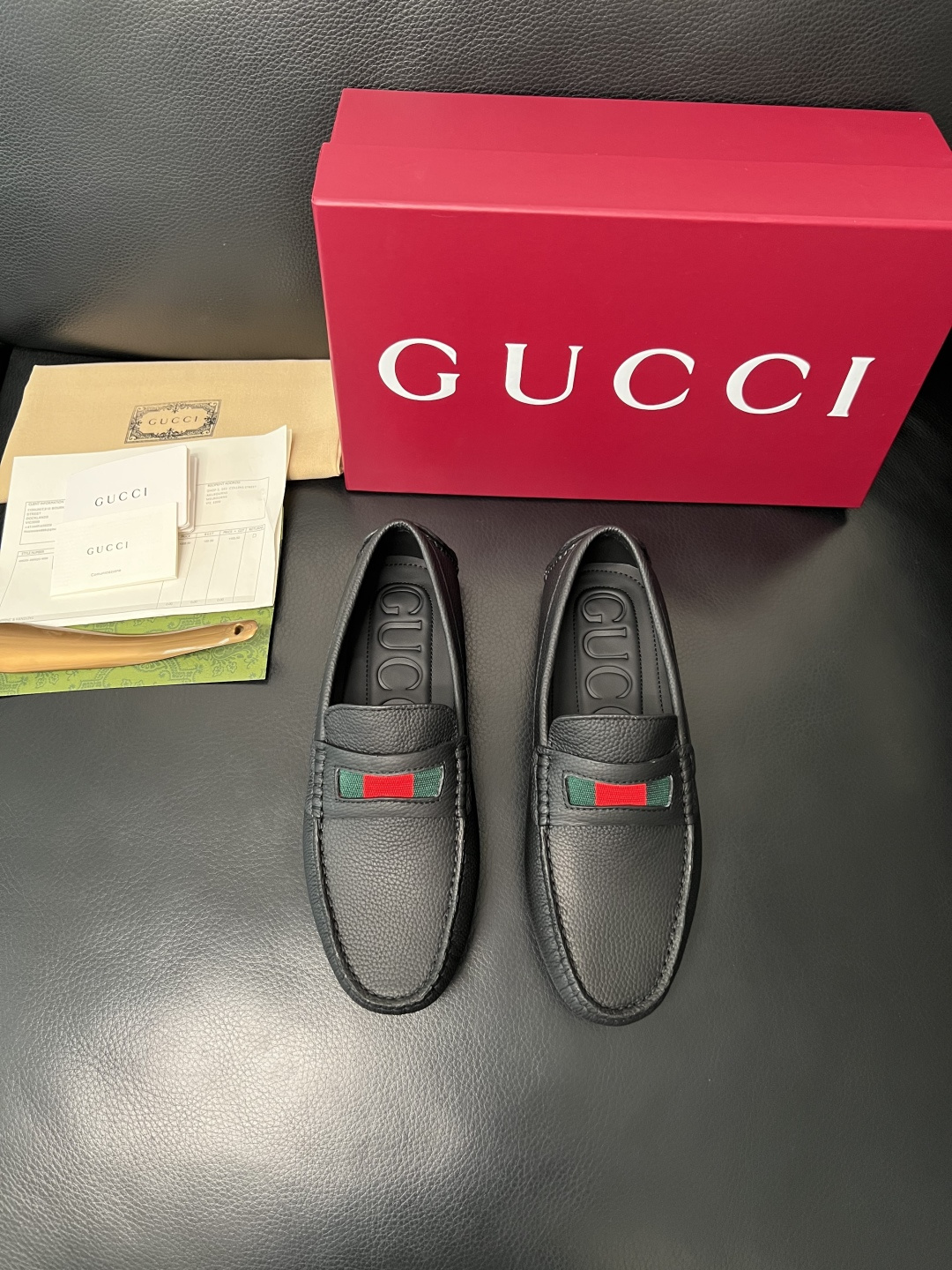 Gucci 高品质  顶级工艺品  古奇  豆豆鞋专柜经典款原厂配置，意大利进口牛皮面料，进口牛皮内里垫