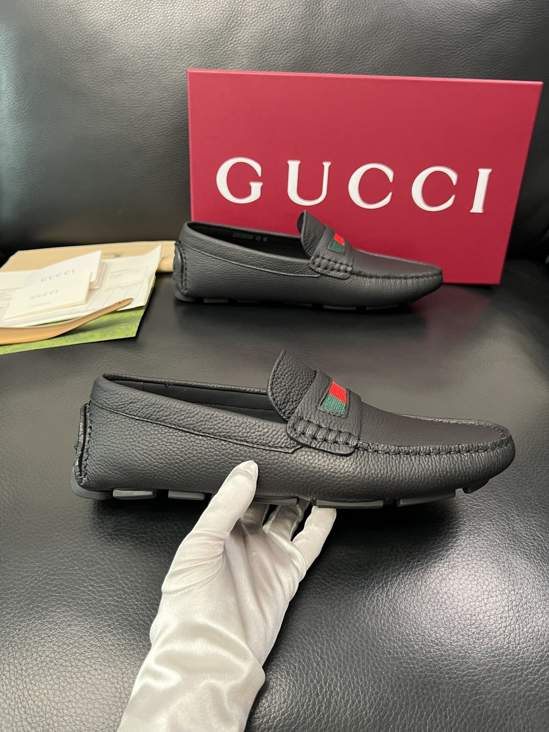 Gucci 高品质  顶级工艺品  古奇  豆豆鞋专柜经典款原厂配置，意大利进口牛皮面料，进口牛皮内里垫