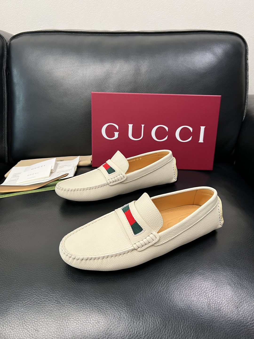 Gucci 高品质  顶级工艺品  古奇  豆豆鞋专柜经典款原厂配置，意大利进口牛皮面料，进口牛皮内里垫