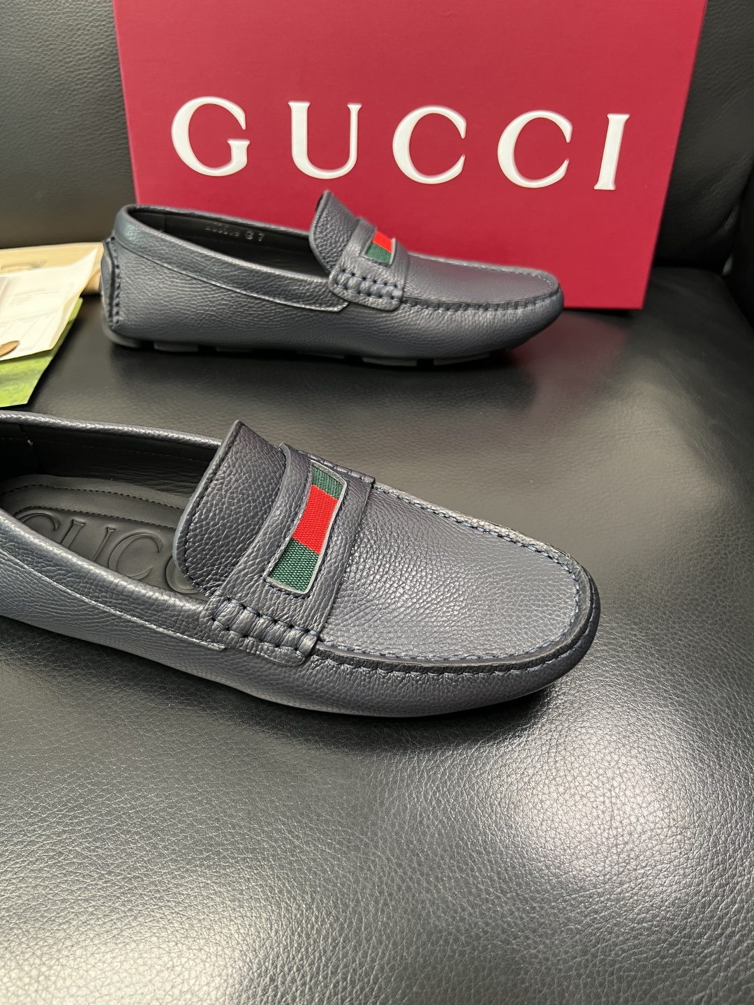 Gucci 高品质  顶级工艺品  古奇  豆豆鞋专柜经典款原厂配置，意大利进口牛皮面料，进口牛皮内里垫