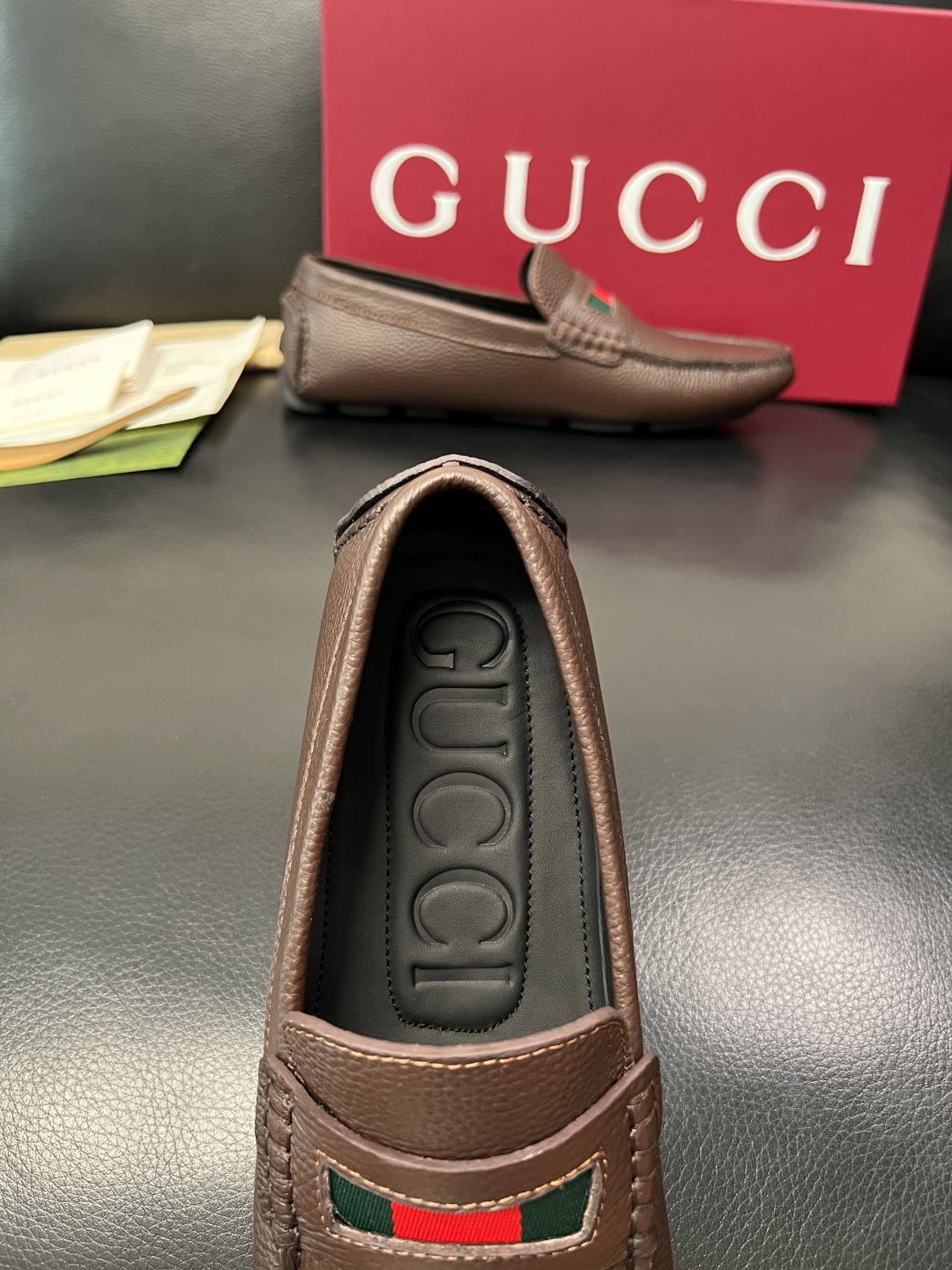 Gucci 高品质  顶级工艺品  古奇  豆豆鞋专柜经典款原厂配置，意大利进口牛皮面料，进口牛皮内里垫