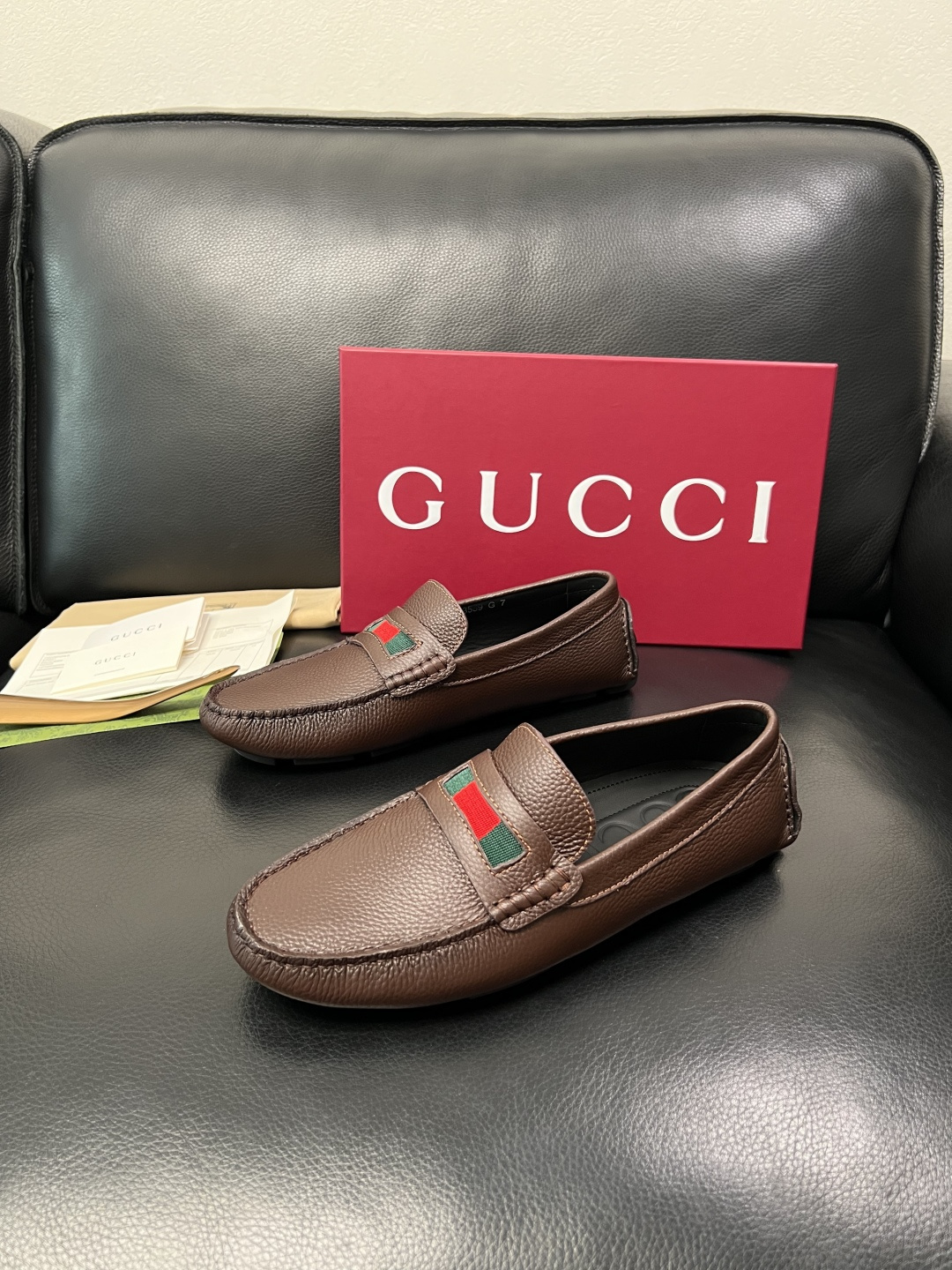 Gucci 高品质  顶级工艺品  古奇  豆豆鞋专柜经典款原厂配置，意大利进口牛皮面料，进口牛皮内里垫