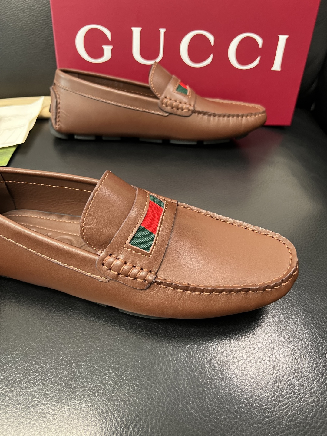 Gucci 高品质  顶级工艺品  古奇  豆豆鞋专柜经典款原厂配置，意大利进口牛皮面料，进口牛皮内里垫