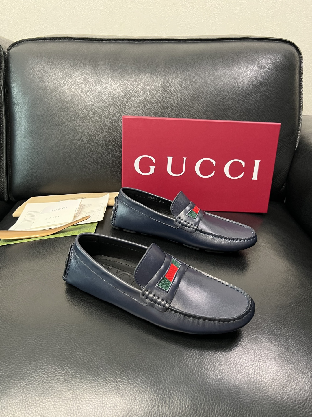 Gucci 高品质  顶级工艺品  古奇  豆豆鞋专柜经典款原厂配置，意大利进口牛皮面料，进口牛皮内里垫