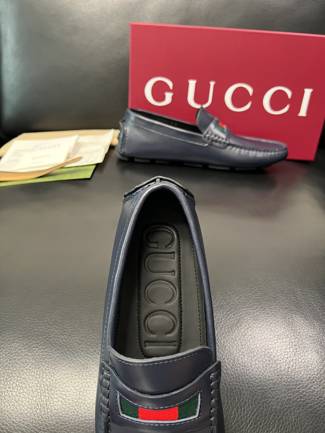 Gucci 高品质  顶级工艺品  古奇  豆豆鞋专柜经典款原厂配置，意大利进口牛皮面料，进口牛皮内里垫