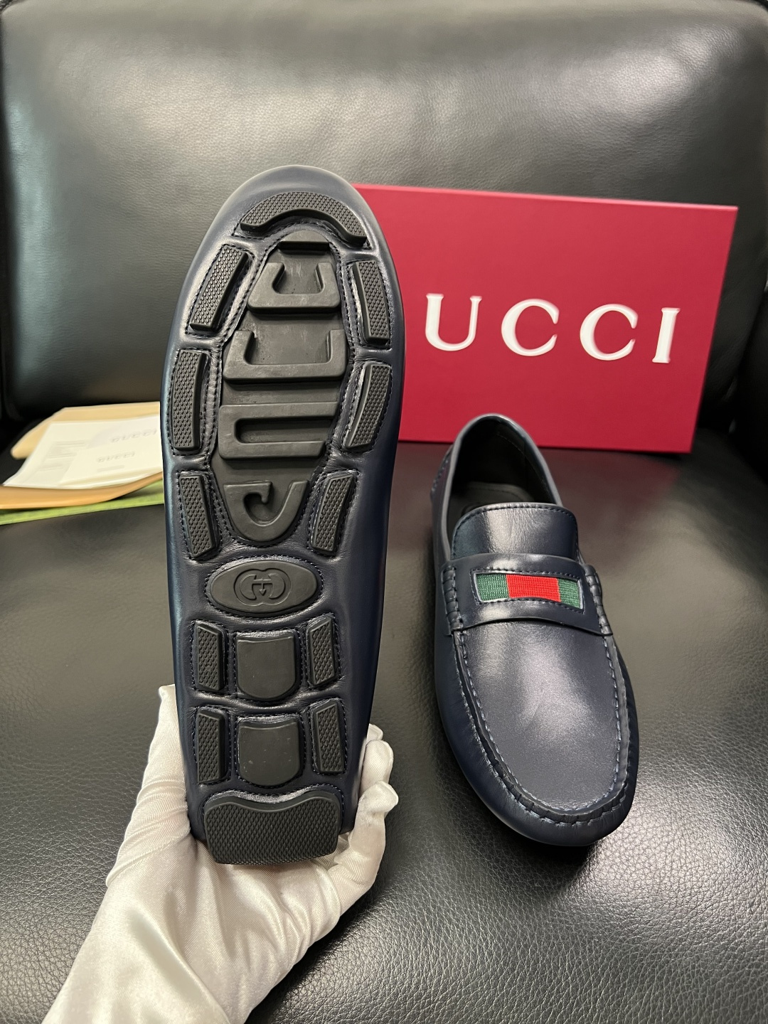 Gucci 高品质  顶级工艺品  古奇  豆豆鞋专柜经典款原厂配置，意大利进口牛皮面料，进口牛皮内里垫