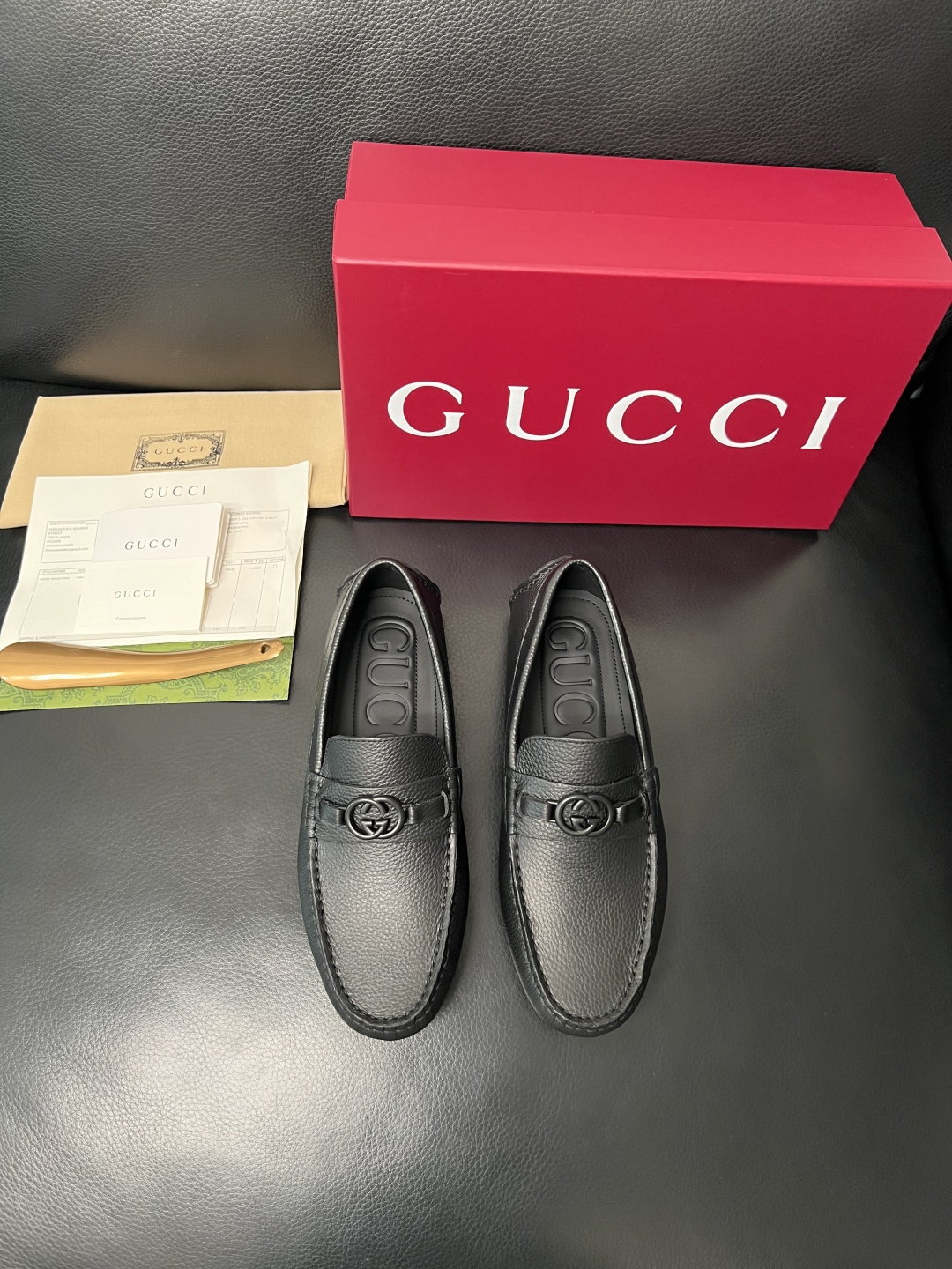 Gucci 高品质  顶级工艺品  古奇  豆豆鞋专柜经典款原厂配置，意大利进口牛皮面料，进口牛皮内里垫