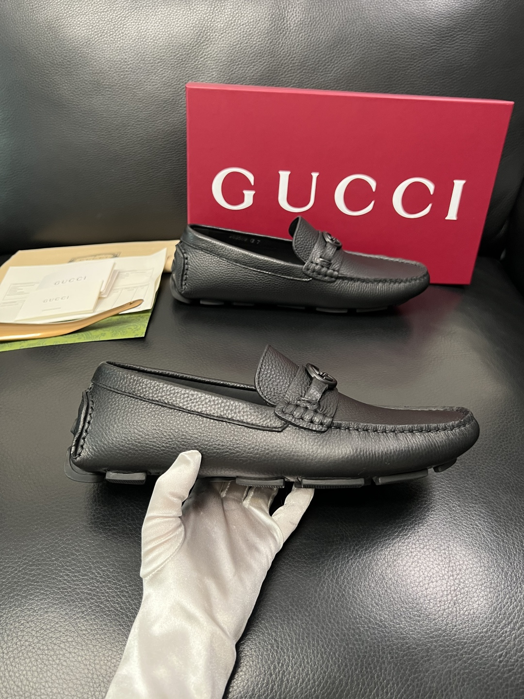 Gucci 高品质  顶级工艺品  古奇  豆豆鞋专柜经典款原厂配置，意大利进口牛皮面料，进口牛皮内里垫