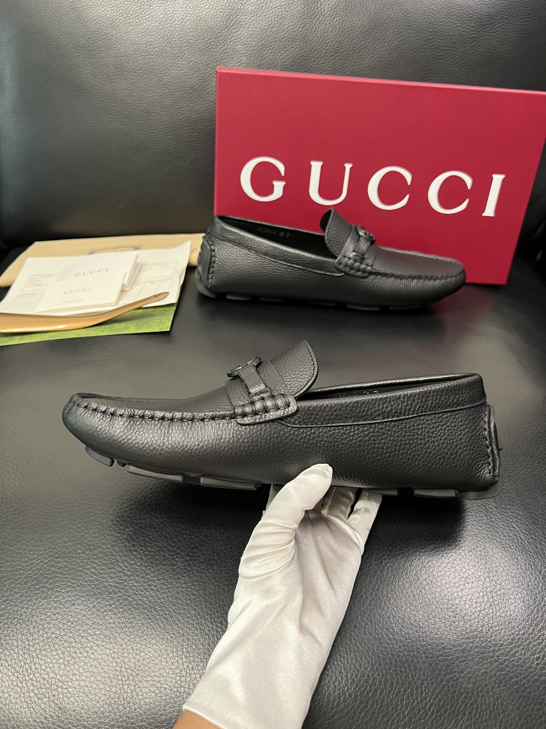 Gucci 高品质  顶级工艺品  古奇  豆豆鞋专柜经典款原厂配置，意大利进口牛皮面料，进口牛皮内里垫