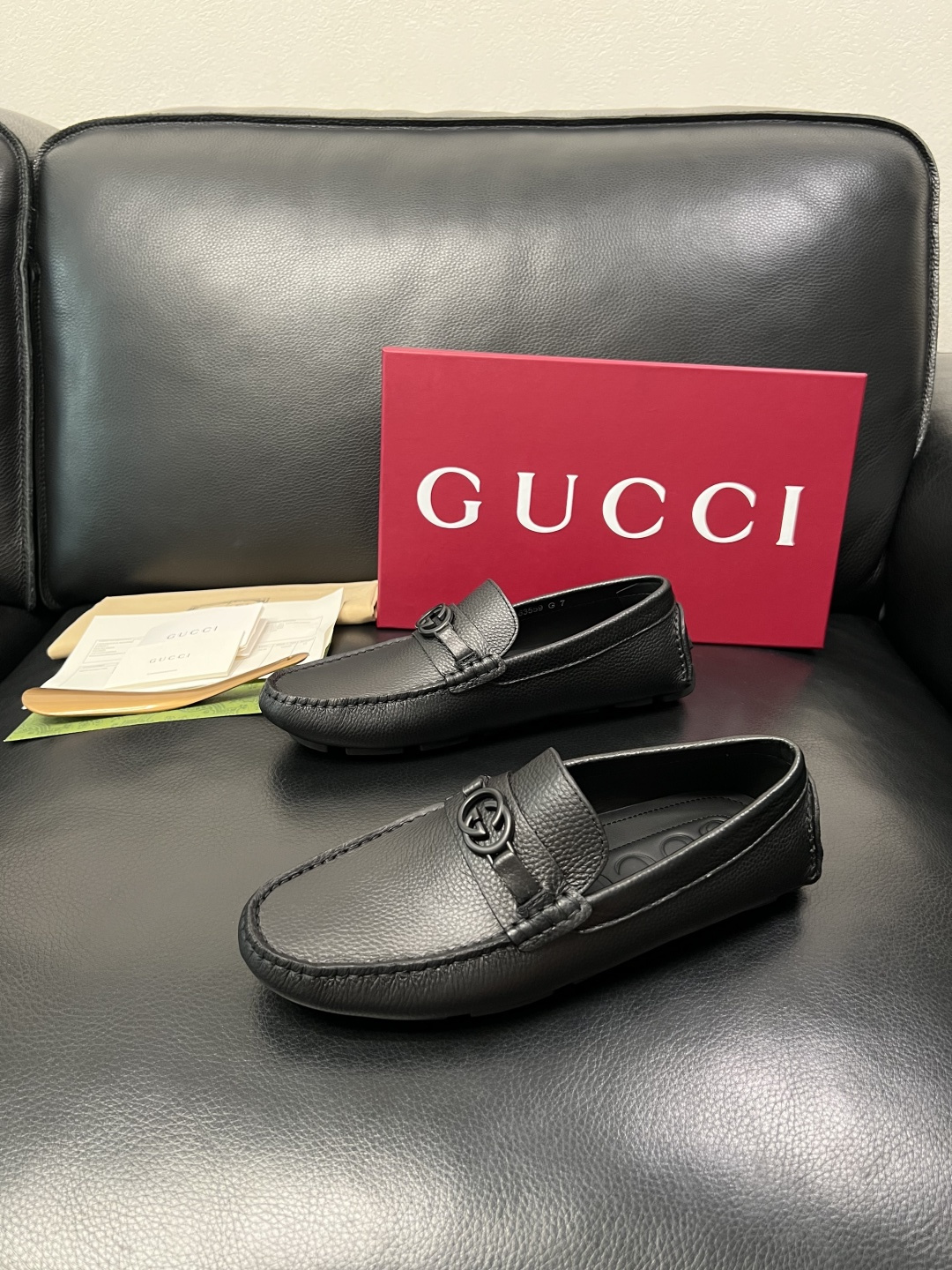 Gucci 高品质  顶级工艺品  古奇  豆豆鞋专柜经典款原厂配置，意大利进口牛皮面料，进口牛皮内里垫