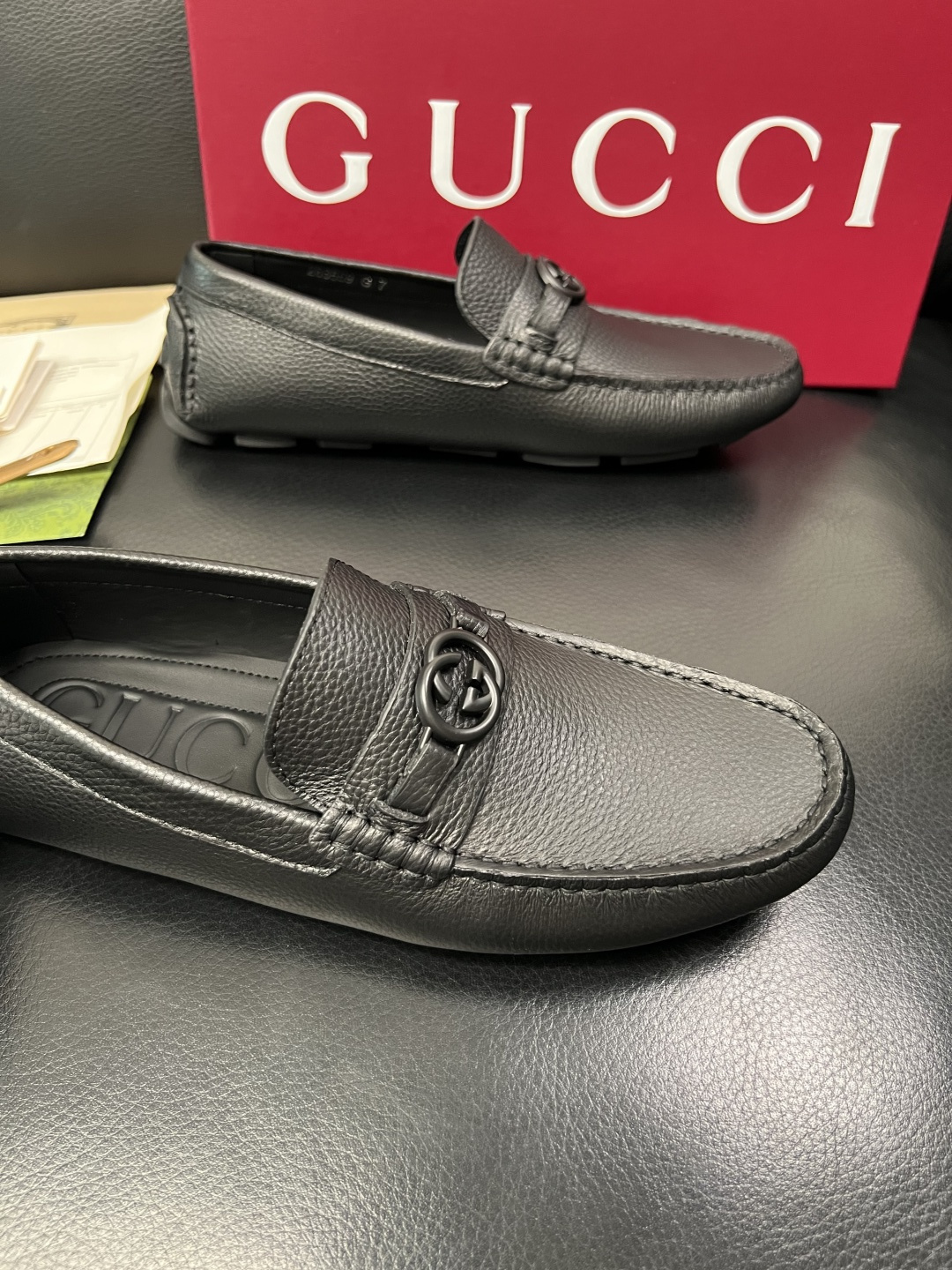 Gucci 高品质  顶级工艺品  古奇  豆豆鞋专柜经典款原厂配置，意大利进口牛皮面料，进口牛皮内里垫
