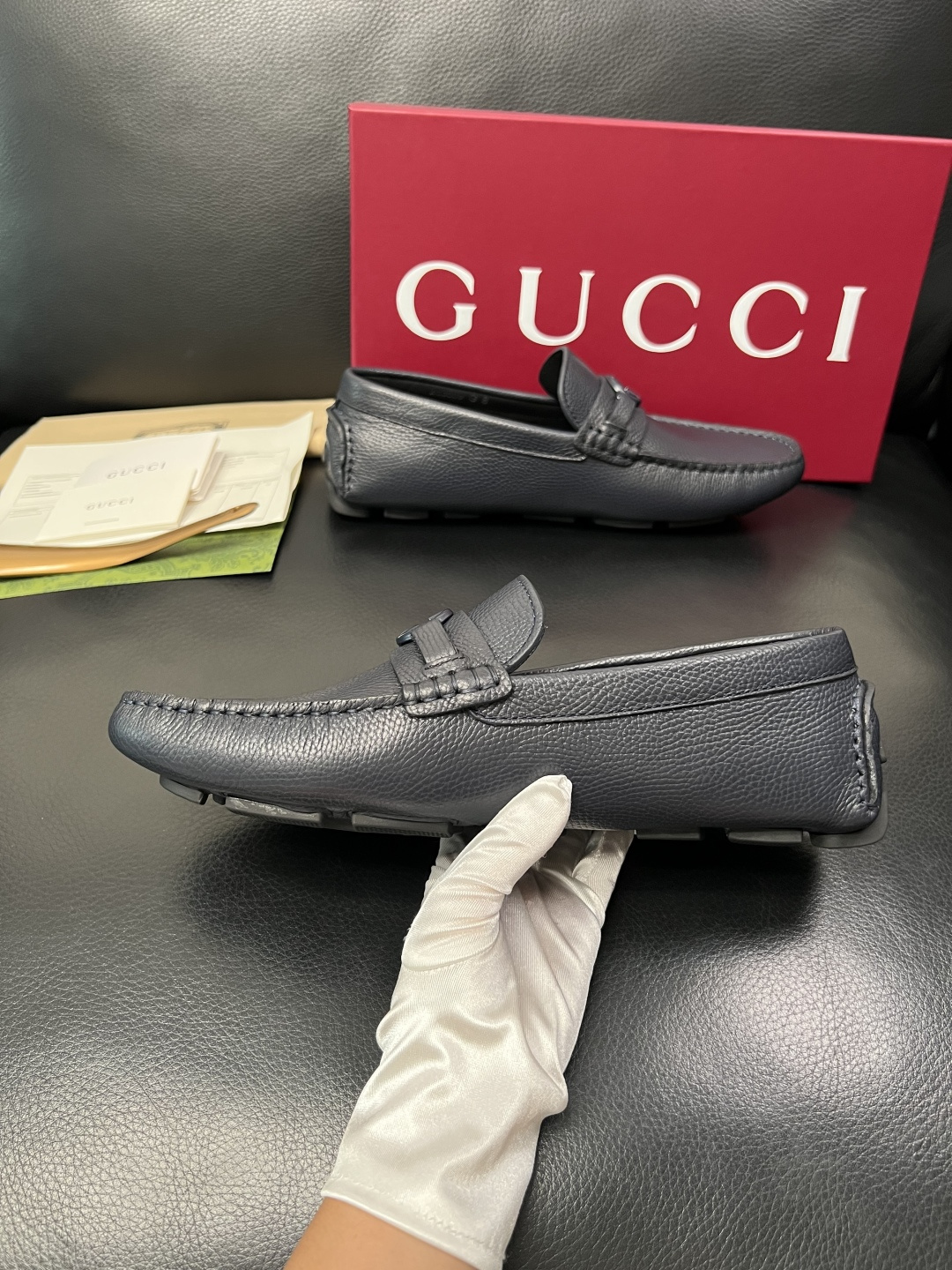Gucci 高品质  顶级工艺品  古奇  豆豆鞋专柜经典款原厂配置，意大利进口牛皮面料，进口牛皮内里垫
