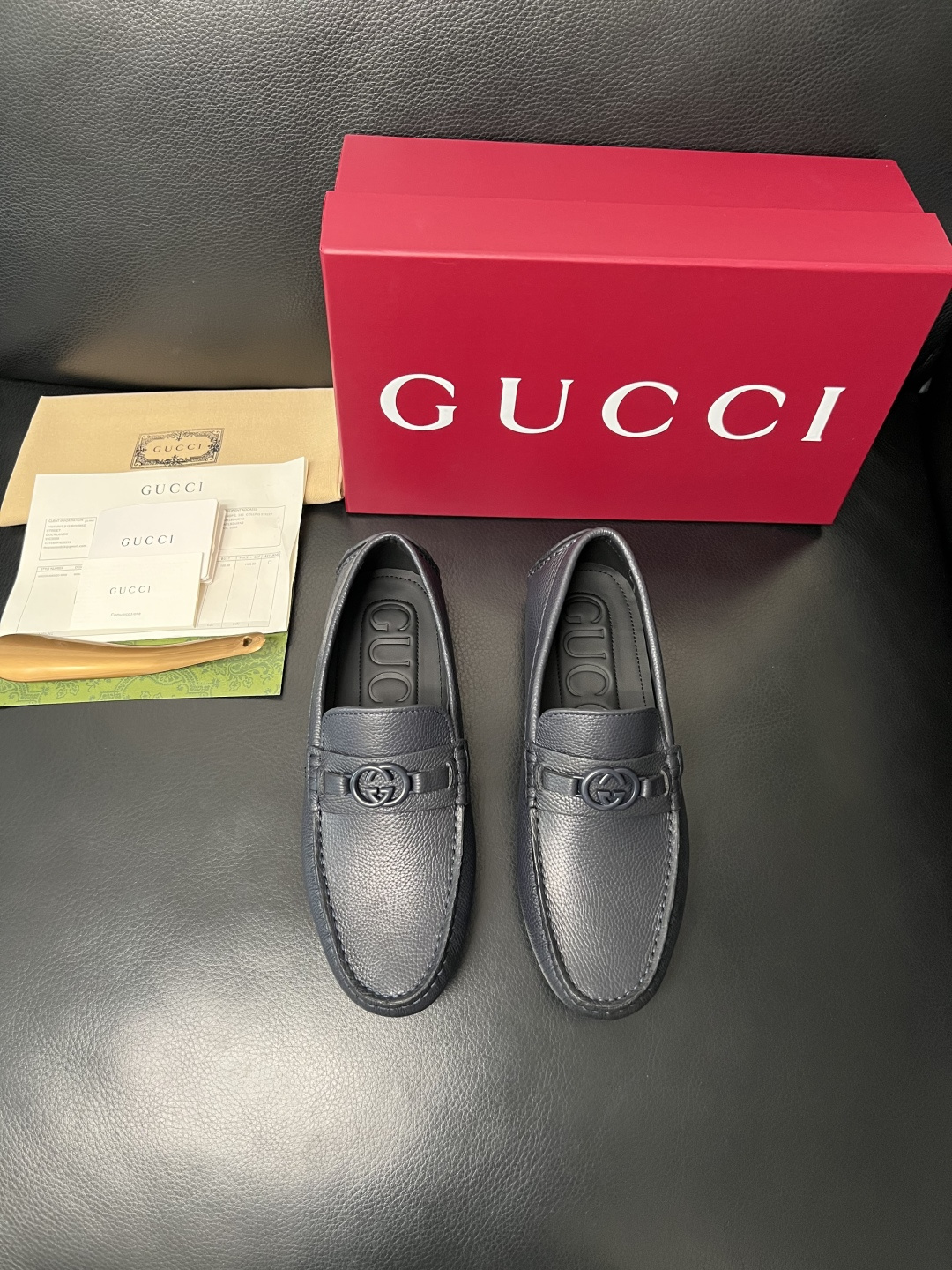 Gucci 高品质  顶级工艺品  古奇  豆豆鞋专柜经典款原厂配置，意大利进口牛皮面料，进口牛皮内里垫