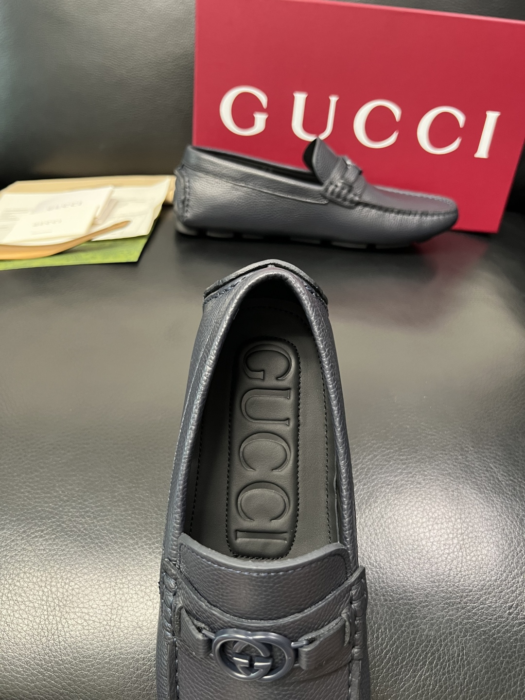 Gucci 高品质  顶级工艺品  古奇  豆豆鞋专柜经典款原厂配置，意大利进口牛皮面料，进口牛皮内里垫