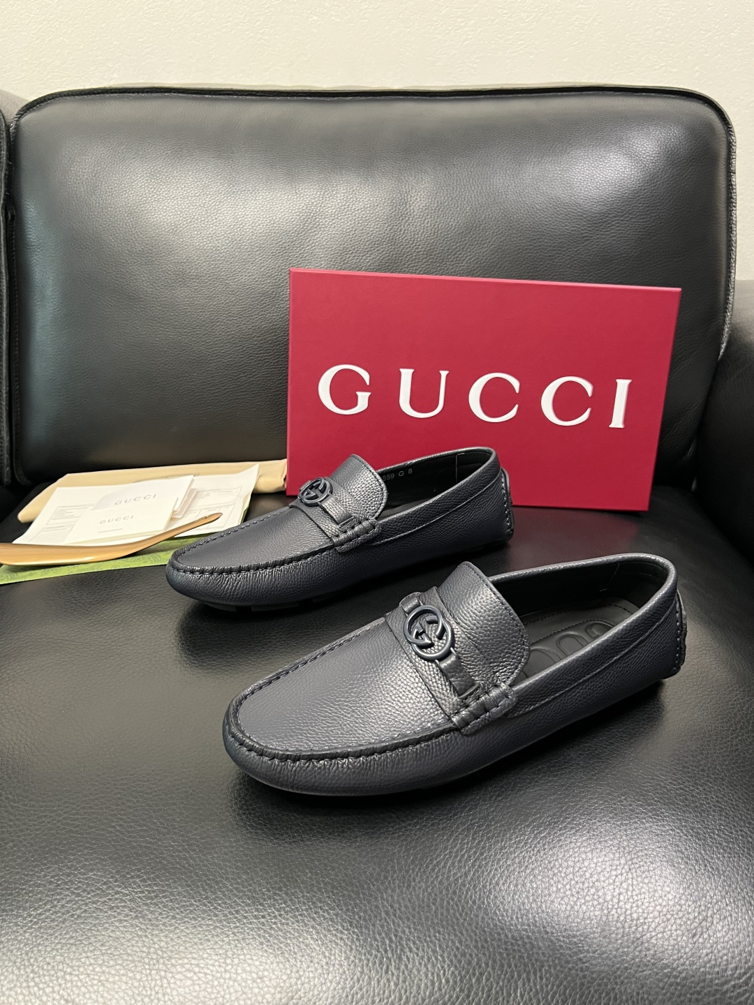 Gucci 高品质  顶级工艺品  古奇  豆豆鞋专柜经典款原厂配置，意大利进口牛皮面料，进口牛皮内里垫