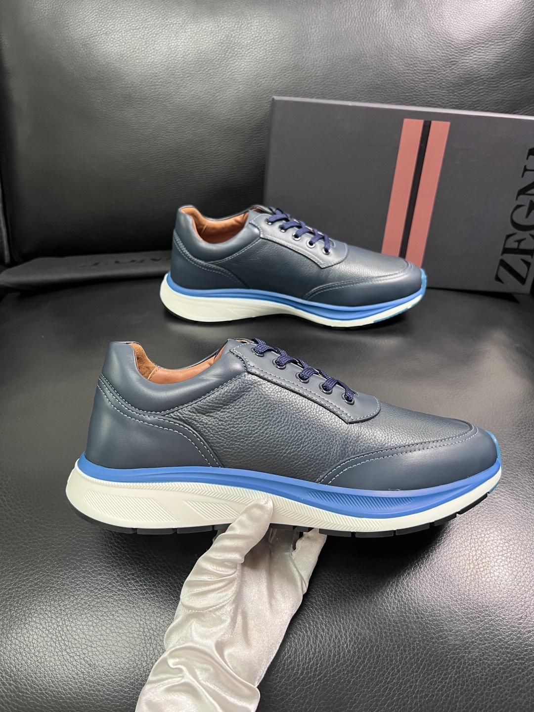 ⚠️只换码不退⚠️   Zegna  高品质  顶级工艺品  杰尼亚  专柜新款原厂配置，意大利进口牛皮