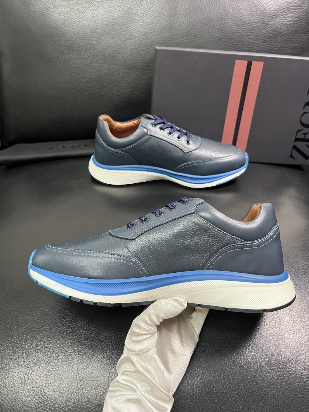 ⚠️只换码不退⚠️   Zegna  高品质  顶级工艺品  杰尼亚  专柜新款原厂配置，意大利进口牛皮