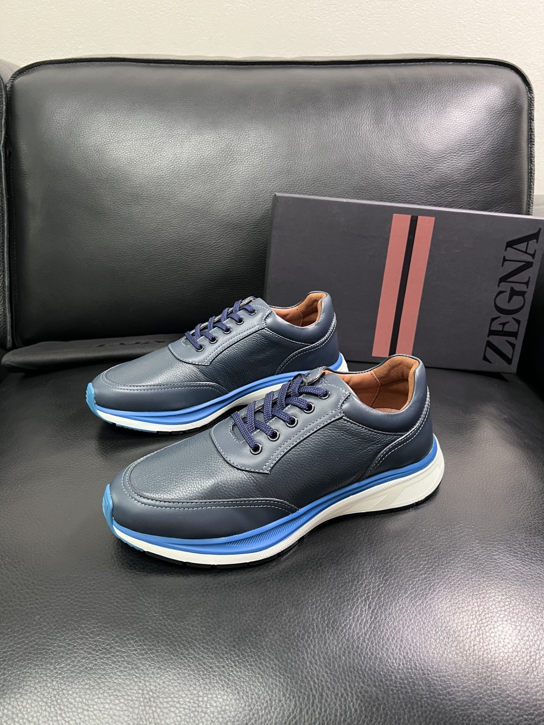 ⚠️只换码不退⚠️   Zegna  高品质  顶级工艺品  杰尼亚  专柜新款原厂配置，意大利进口牛皮