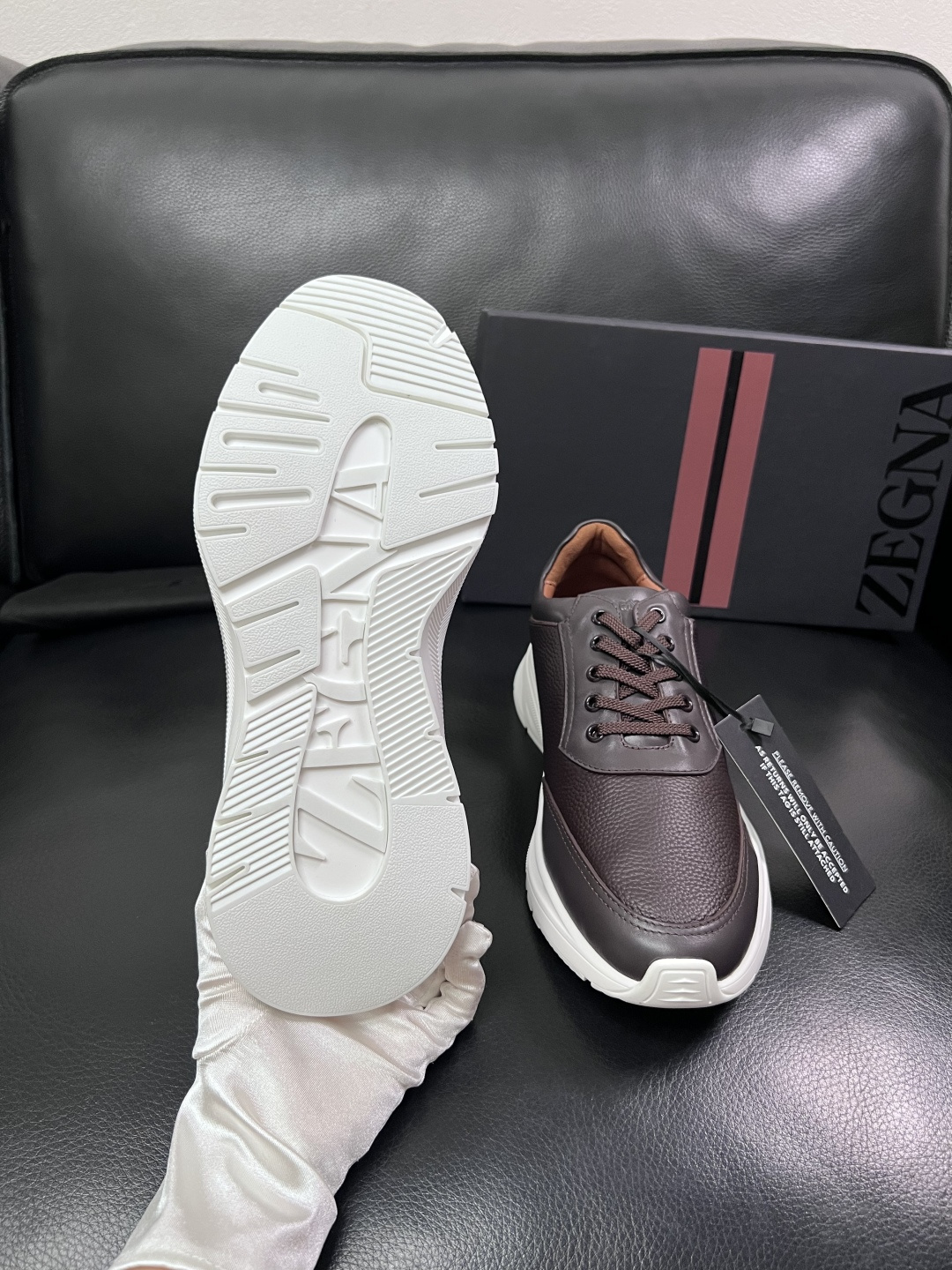 ⚠️只换码不退⚠️   Zegna  高品质  顶级工艺品  杰尼亚  专柜新款原厂配置，意大利进口牛皮