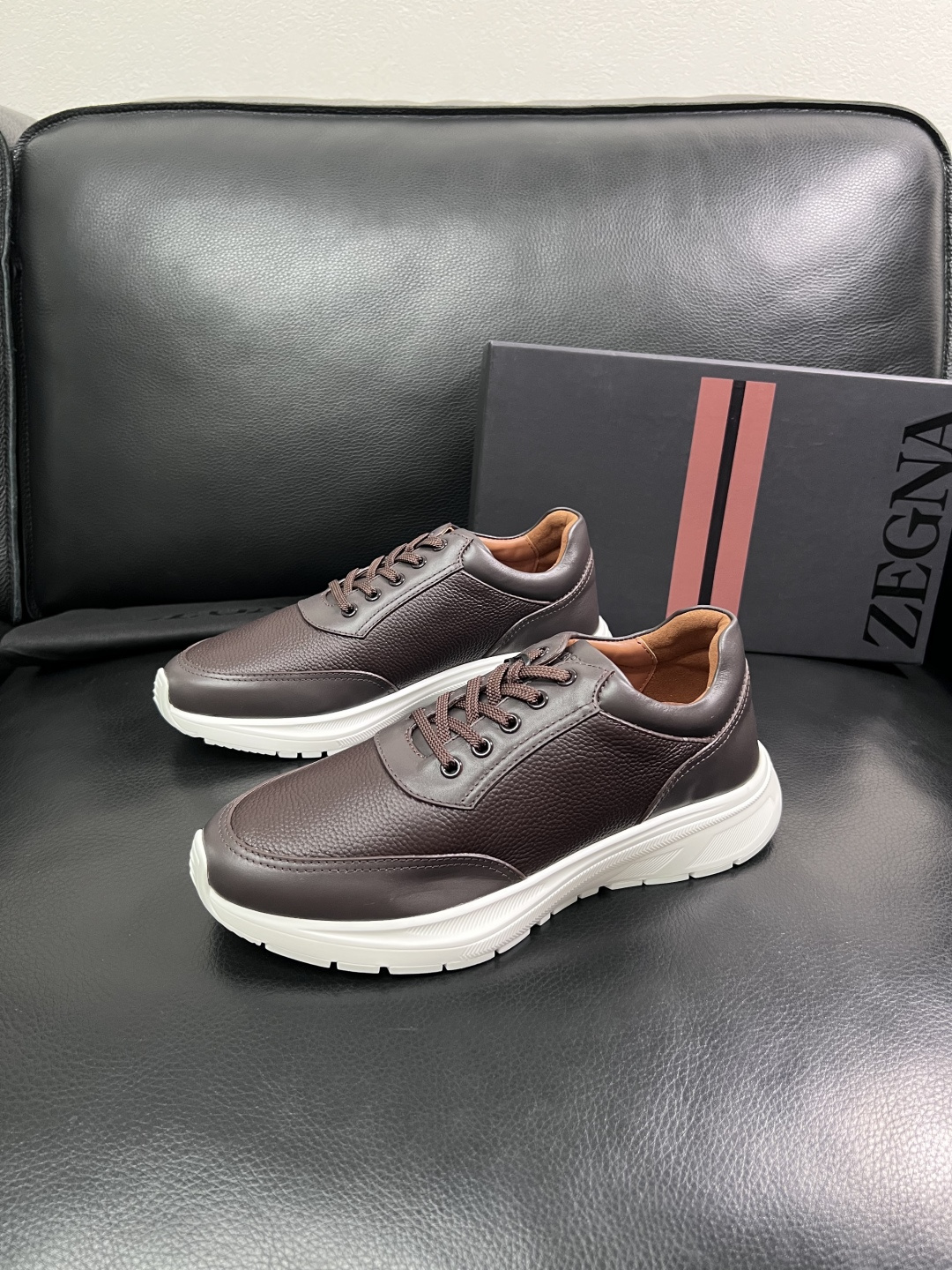 ⚠️只换码不退⚠️   Zegna  高品质  顶级工艺品  杰尼亚  专柜新款原厂配置，意大利进口牛皮