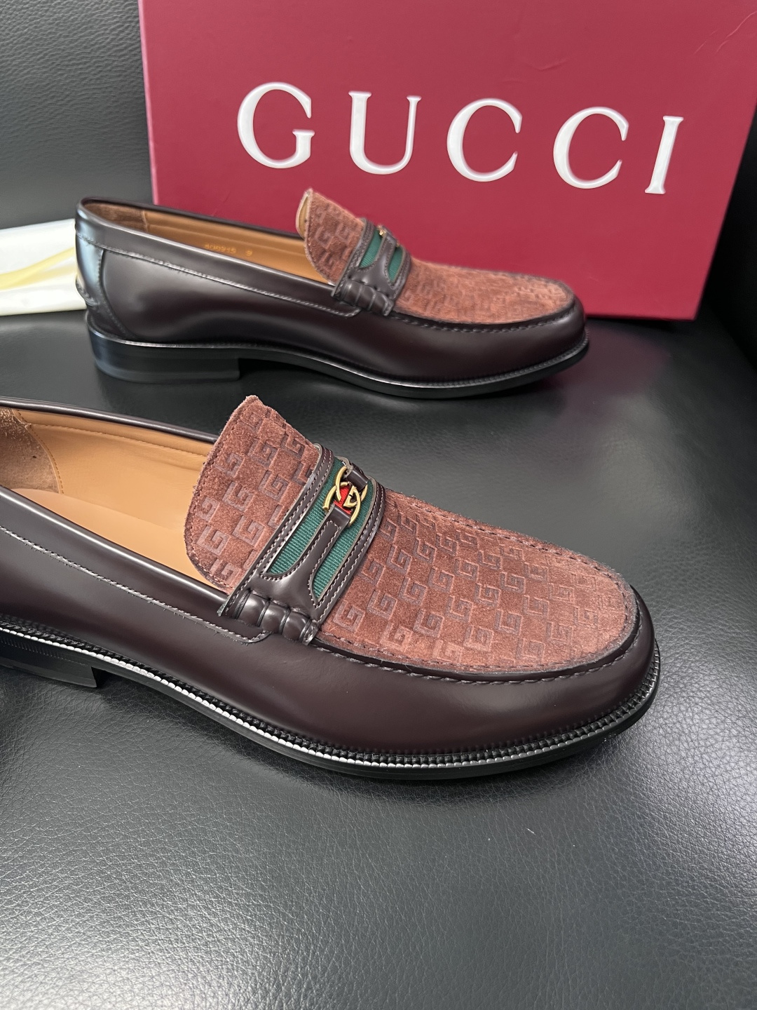 Gucci 高品质  顶级工艺品  古奇  皮高帮专柜新款原厂配置，意大利进口牛皮面料，进口牛皮内里垫，