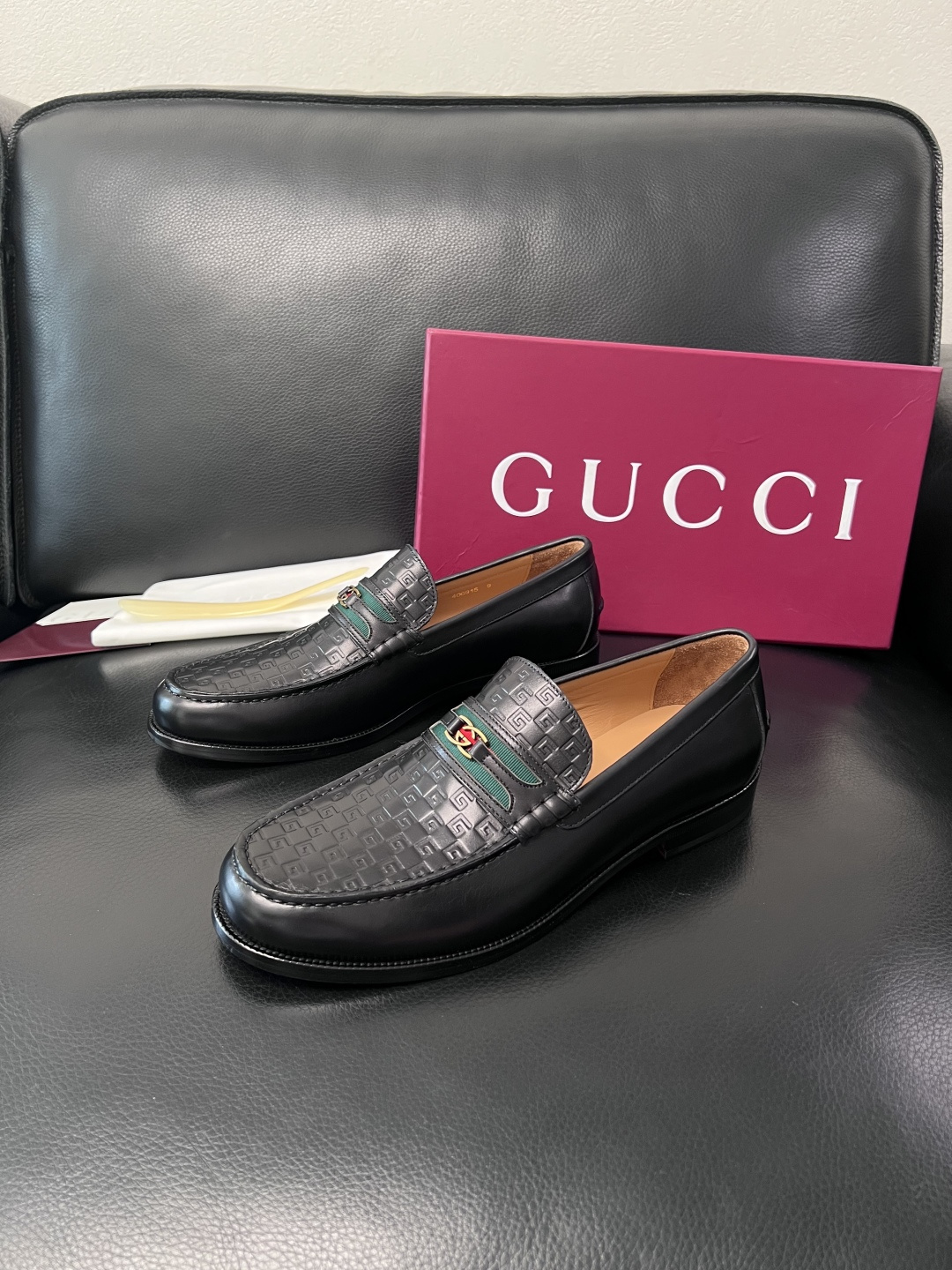 Gucci 高品质  顶级工艺品  古奇  皮高帮专柜新款原厂配置，意大利进口牛皮面料，进口牛皮内里垫，