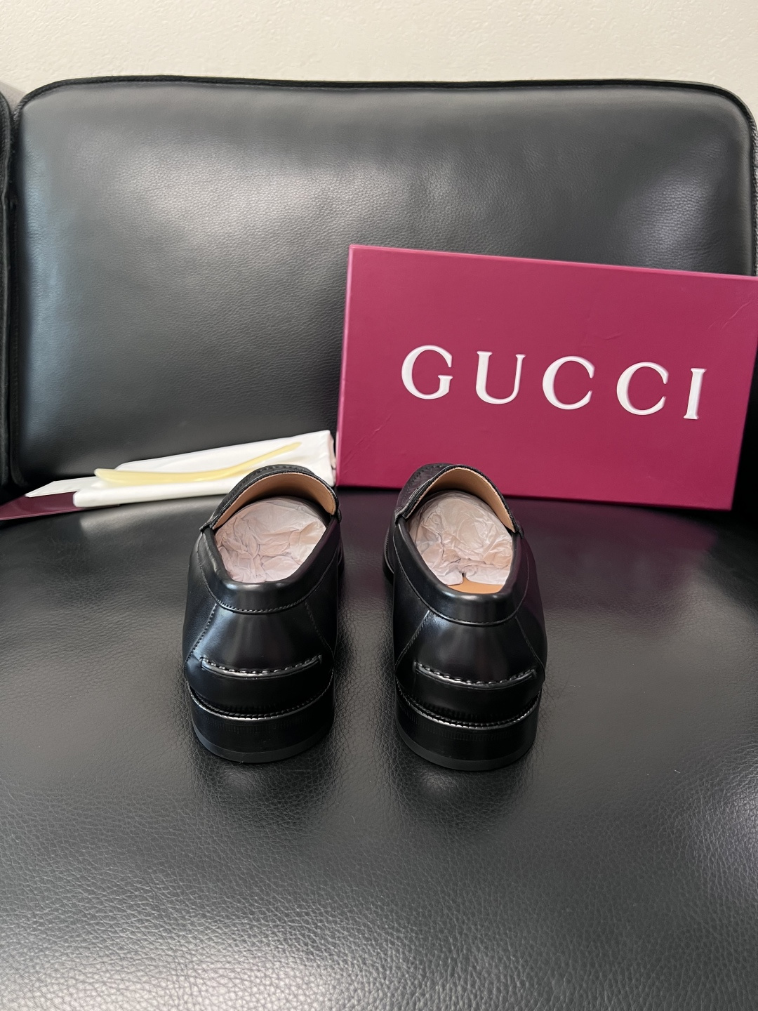 Gucci 高品质  顶级工艺品  古奇  皮高帮专柜新款原厂配置，意大利进口牛皮面料，进口牛皮内里垫，