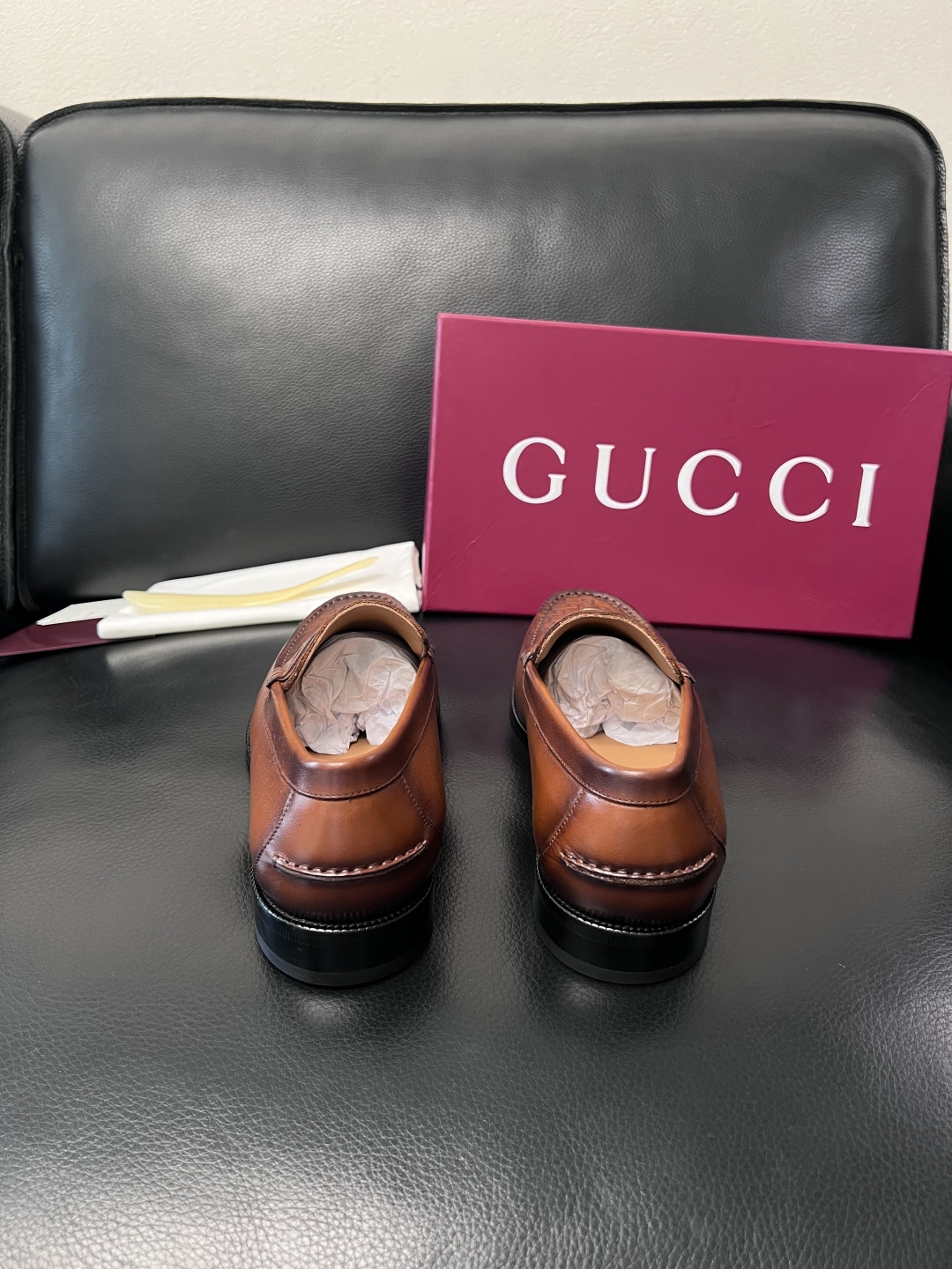 Gucci 高品质  顶级工艺品  古奇  皮高帮专柜新款原厂配置，意大利进口牛皮面料，进口牛皮内里垫，