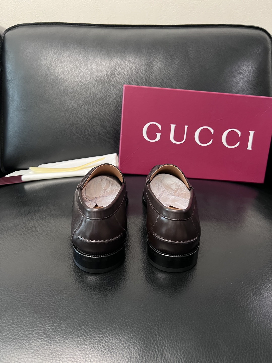 Gucci 高品质  顶级工艺品  古奇  皮高帮专柜新款原厂配置，意大利进口牛皮面料，进口牛皮内里垫，