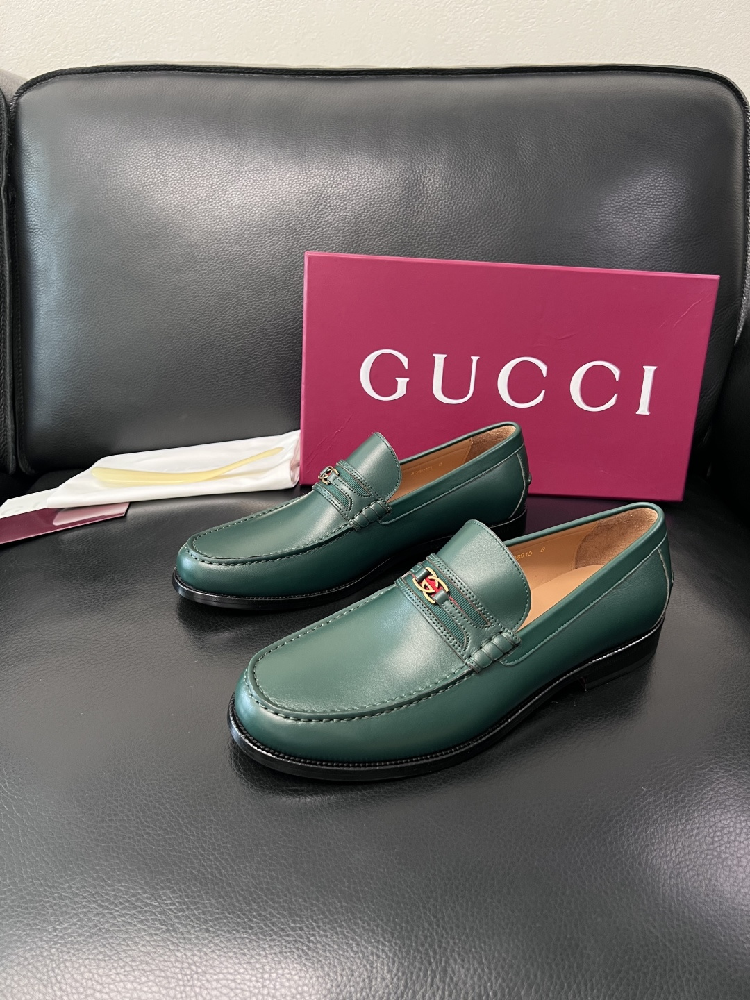 Gucci 高品质  顶级工艺品  古奇  皮高帮专柜新款原厂配置，意大利进口牛皮面料，进口牛皮内里垫，