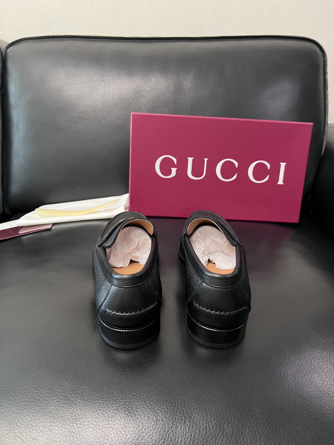 Gucci 高品质  顶级工艺品  古奇  皮高帮专柜新款原厂配置，意大利进口牛皮面料，进口牛皮内里垫，